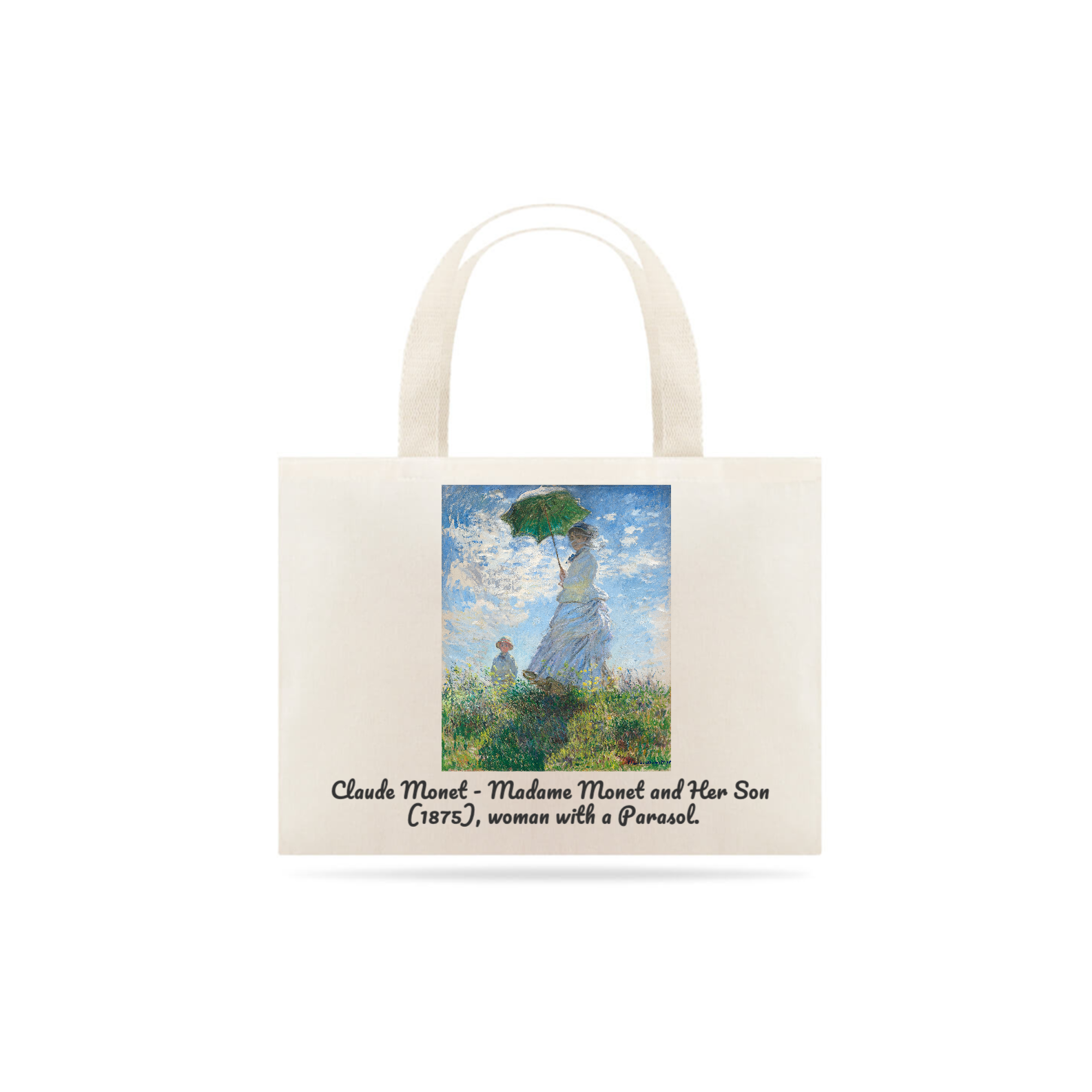 Ecobag Claude Monet - Mulher com sombrinha