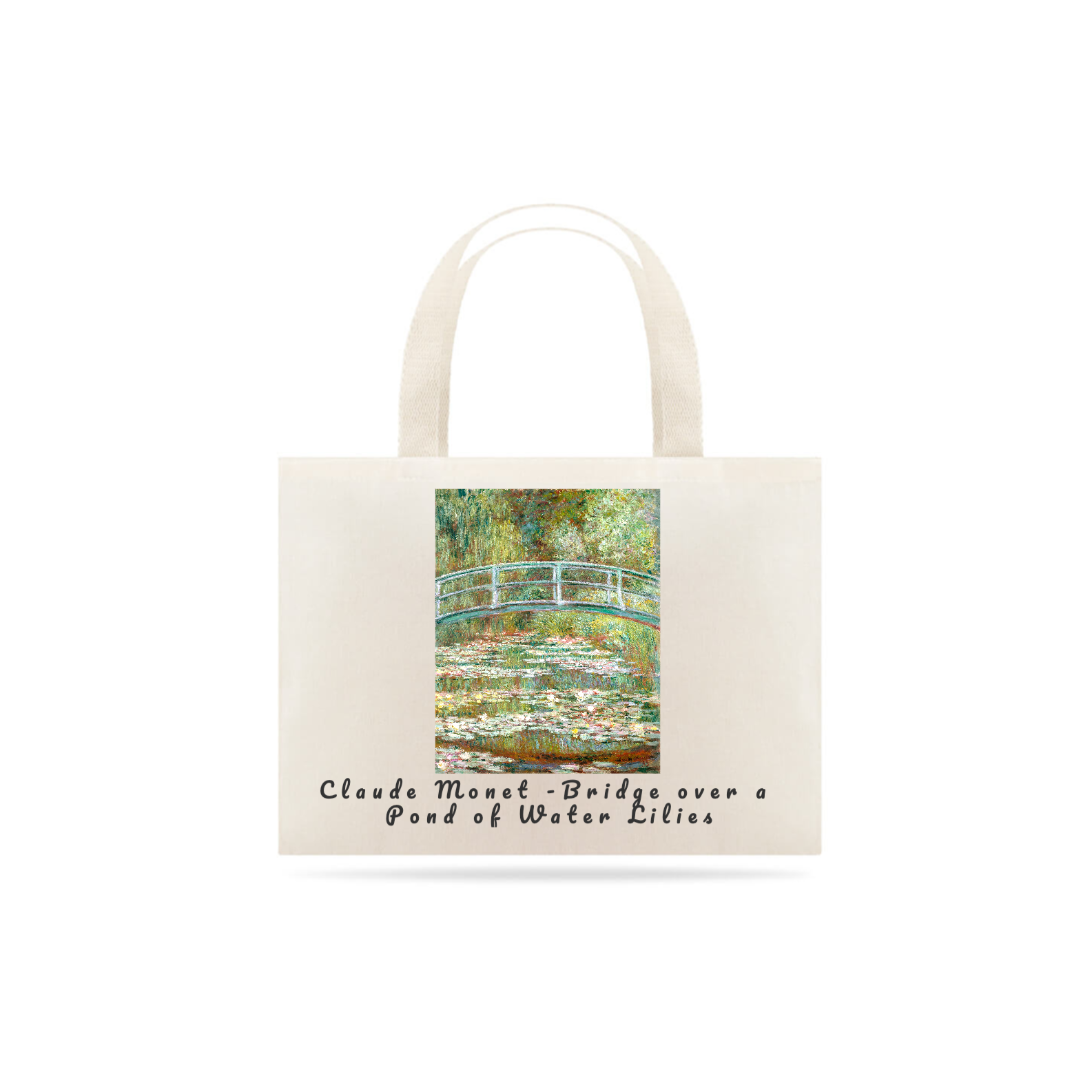 Ecobag Claude Monet - Ponte sobre lago