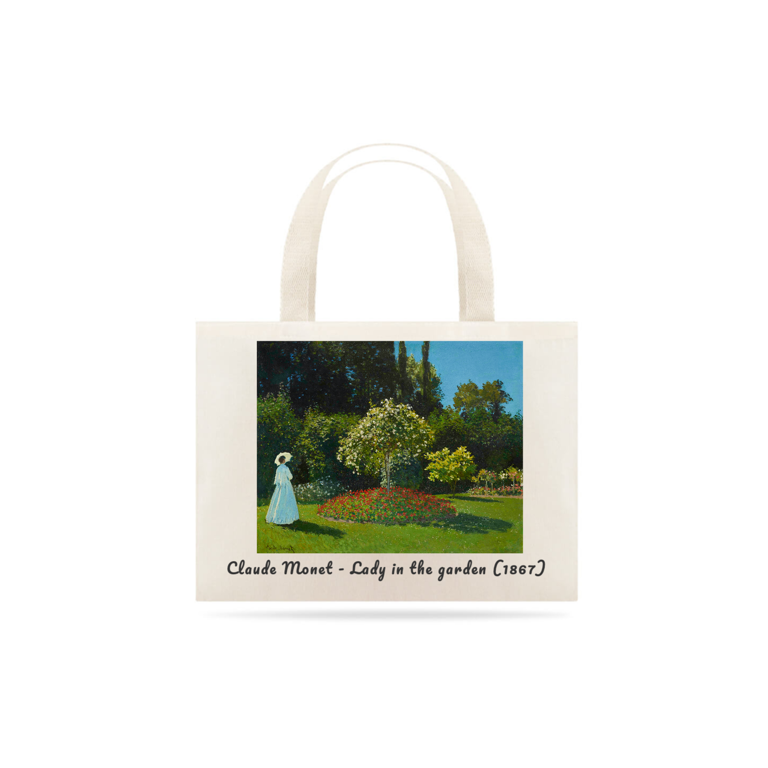 Ecobag Claude Monet - Senhora no Jardim