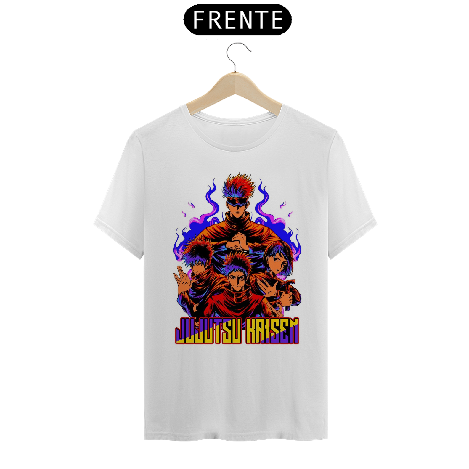 camiseta T-Shirt Classic personalizada na temática de jujútsu kaizen