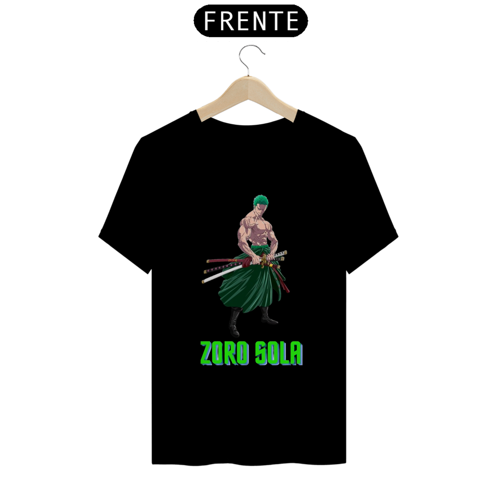 camiseta T-Shirt Classic com estampa do meme do zoro sola, one piece