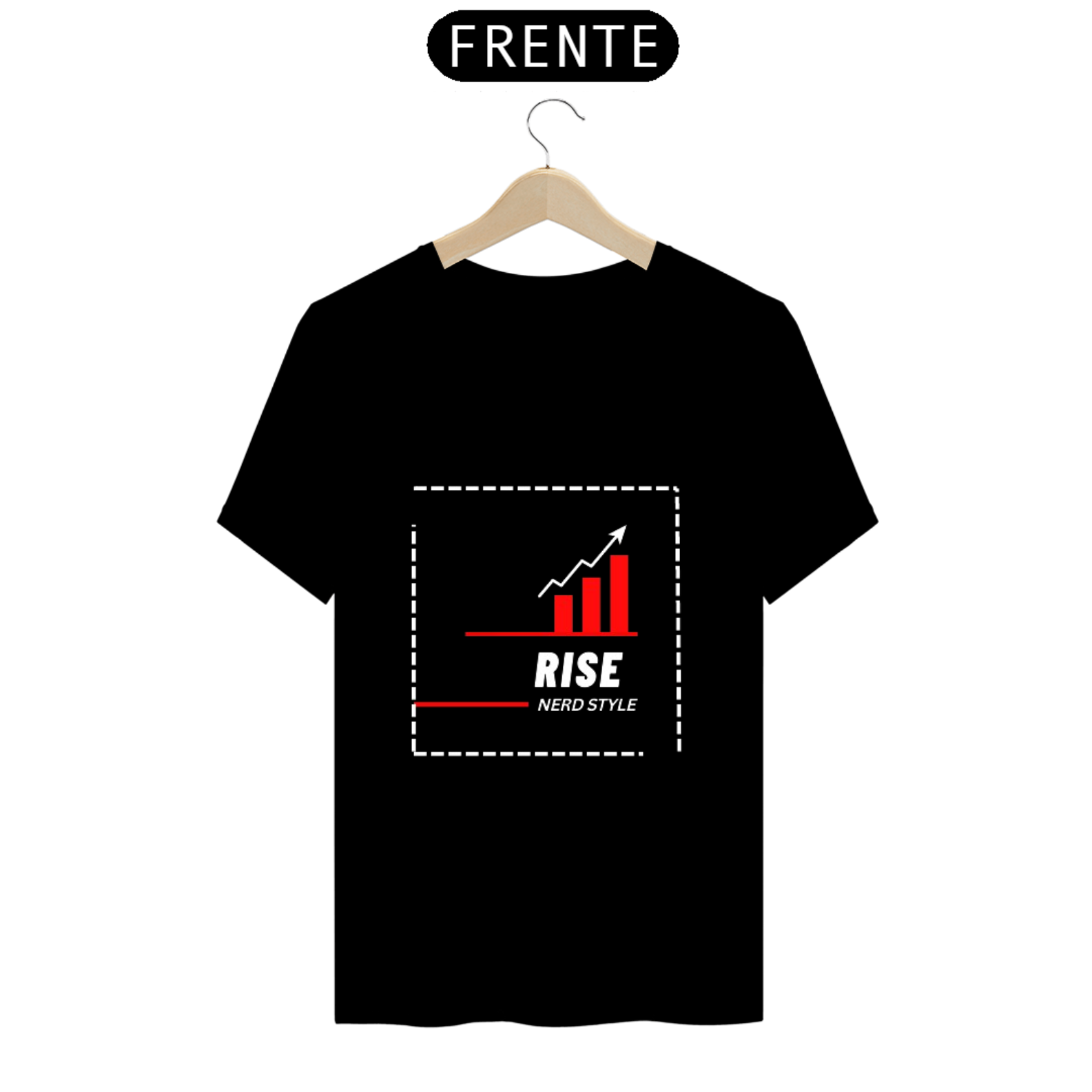 Camiseta Rise Nerd Style preta (T-Shirt Prime)