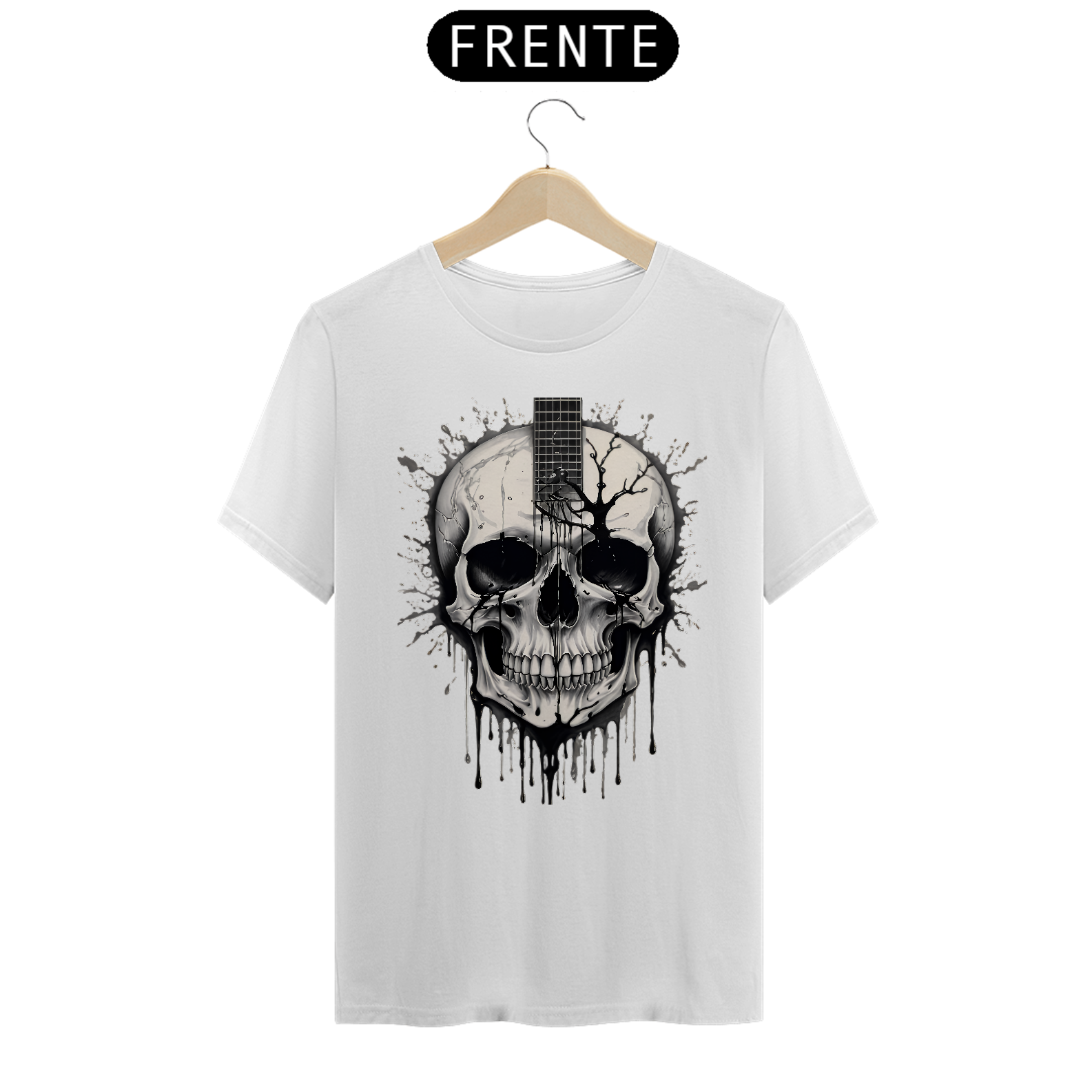 Camisa Guitar Skull