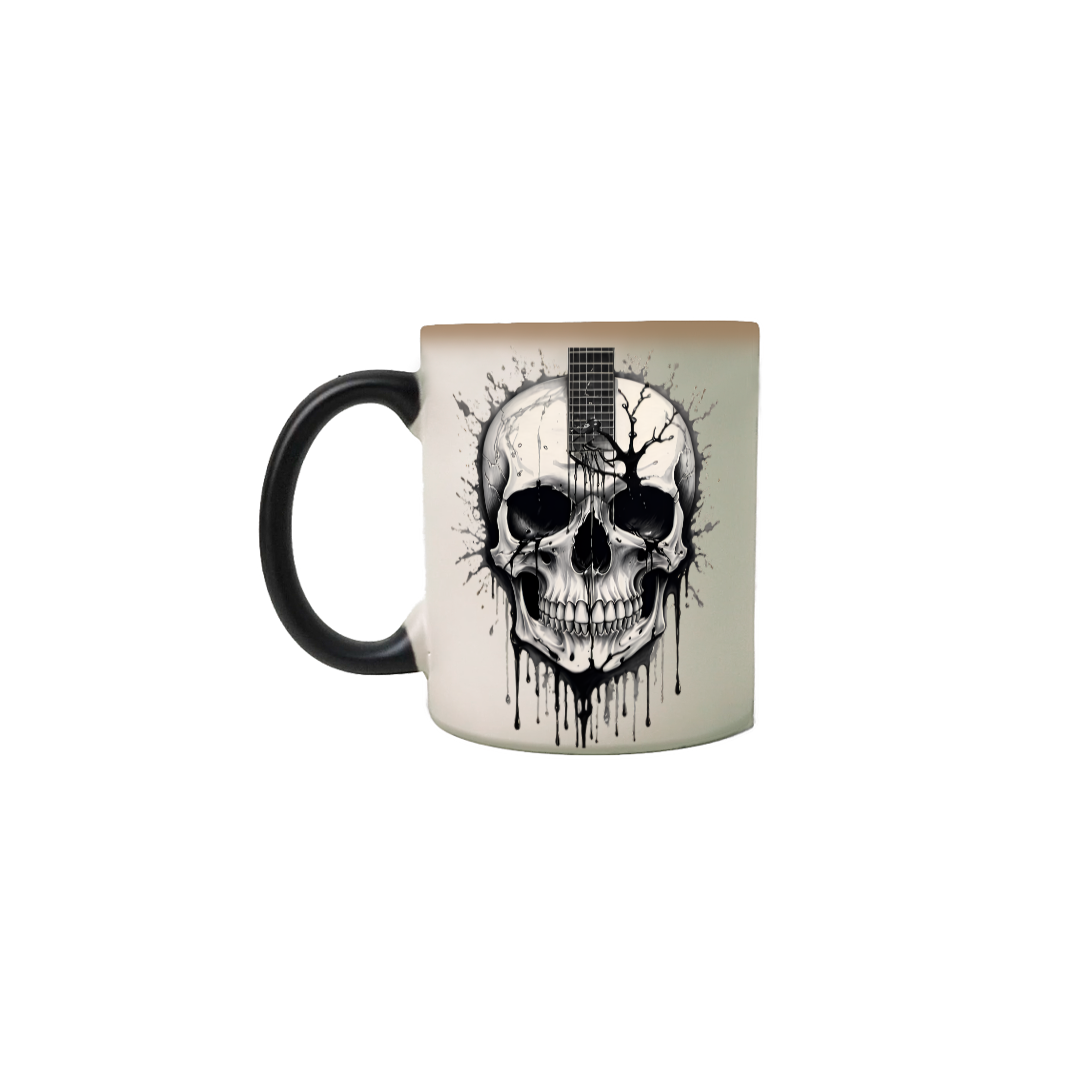 Caneca Mágica Guitar Skull