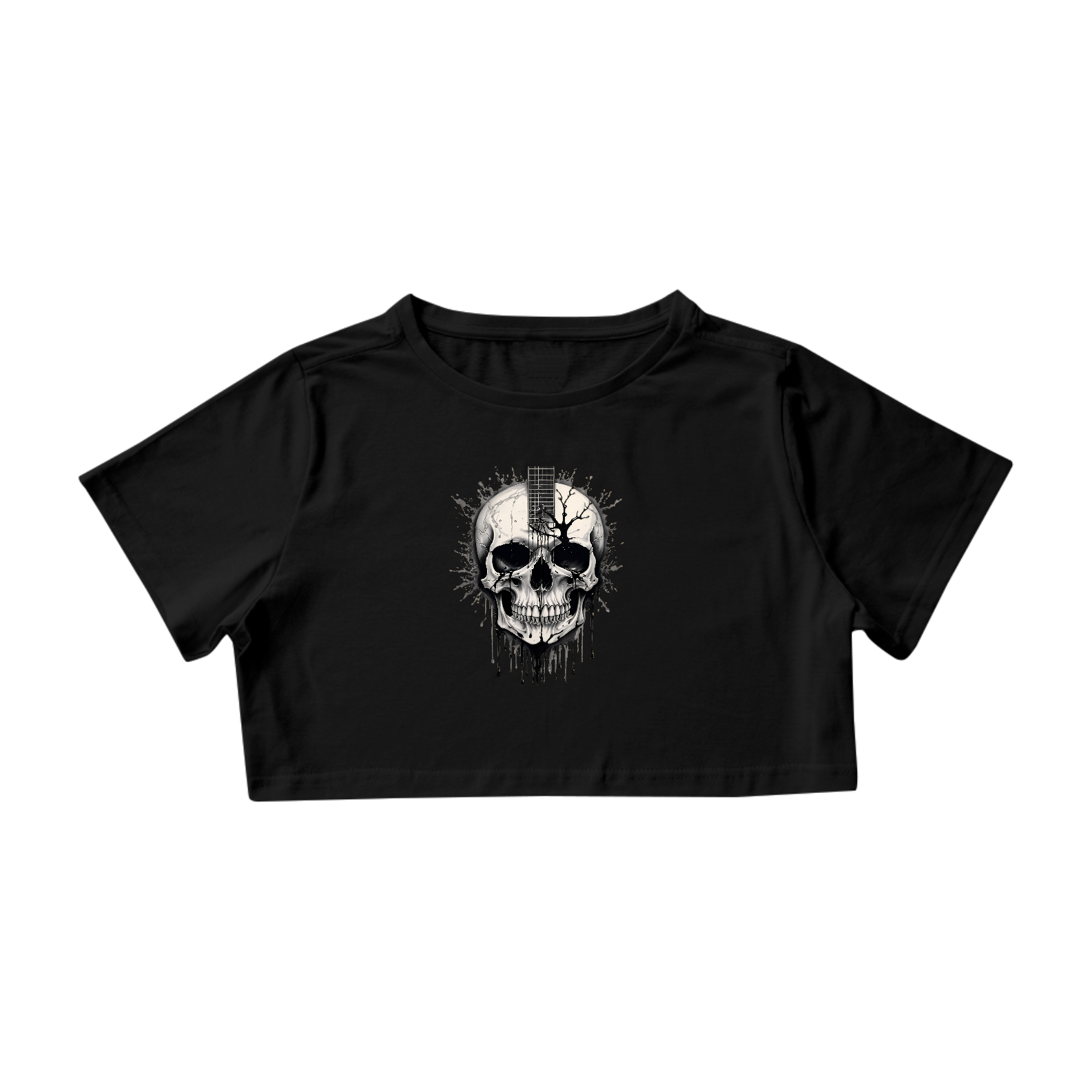 Cropped Guitar Skull