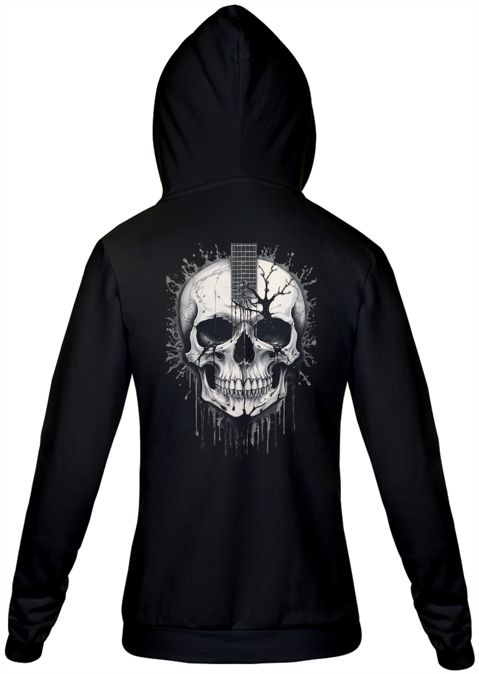 Moleton de zipper Guitar Skull