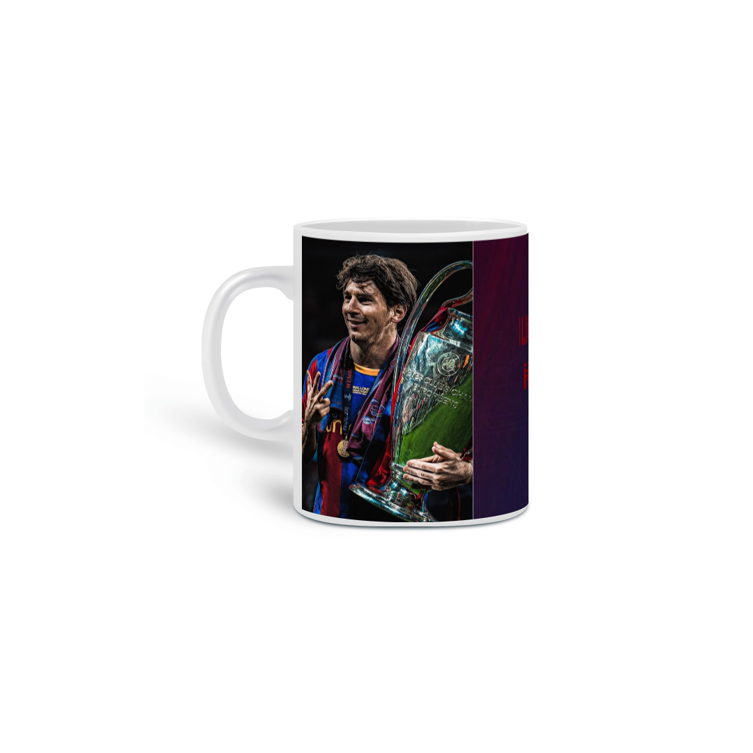 Caneca Messi barcelona edição Champions