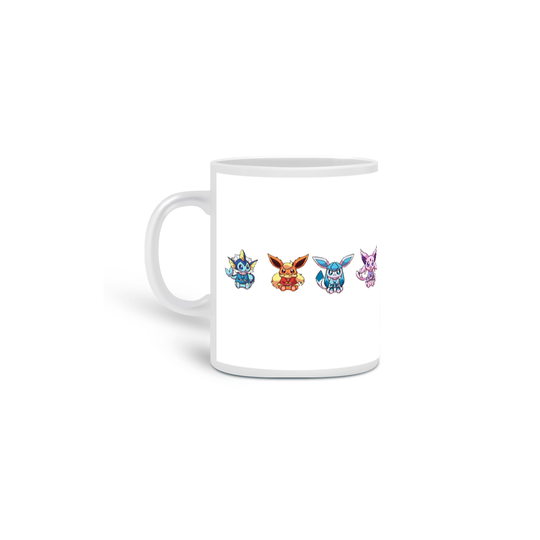 Nome do produto: Caneca Branca Eevee