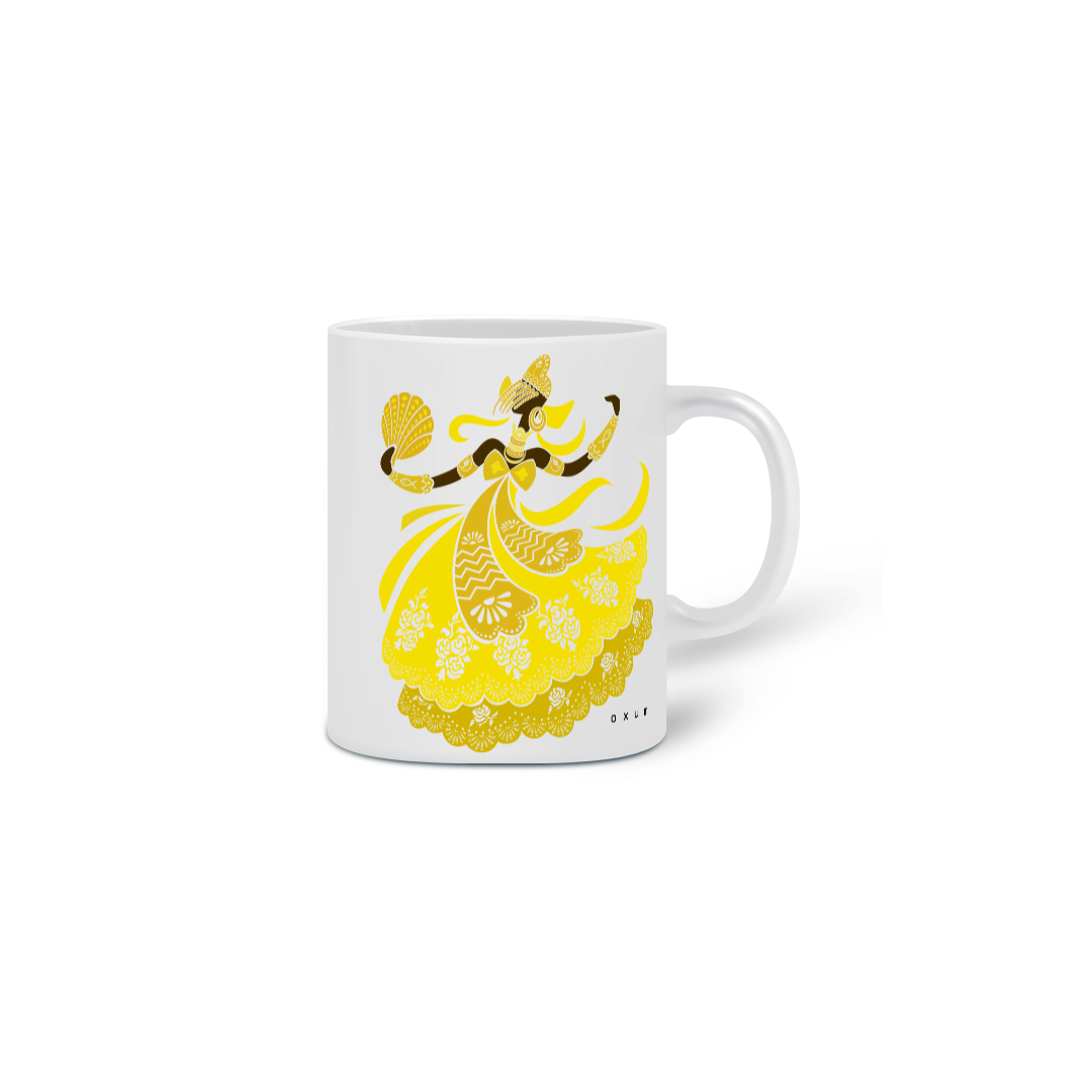Caneca de Cerâmica Orixás - Oxum