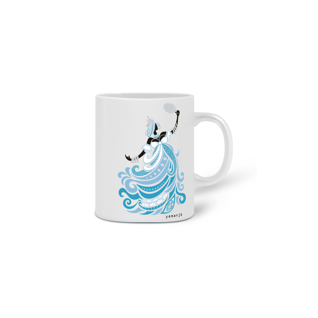 Caneca de Cerâmica Orixás - Yemanjá