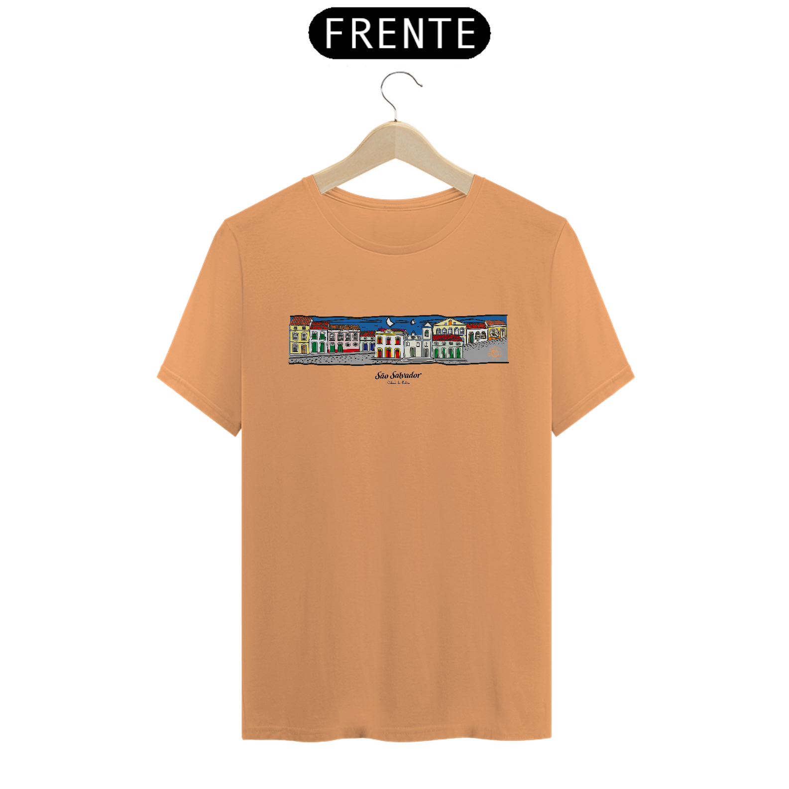 Camiseta Centro Histórico de Salvador Estonada Masculina