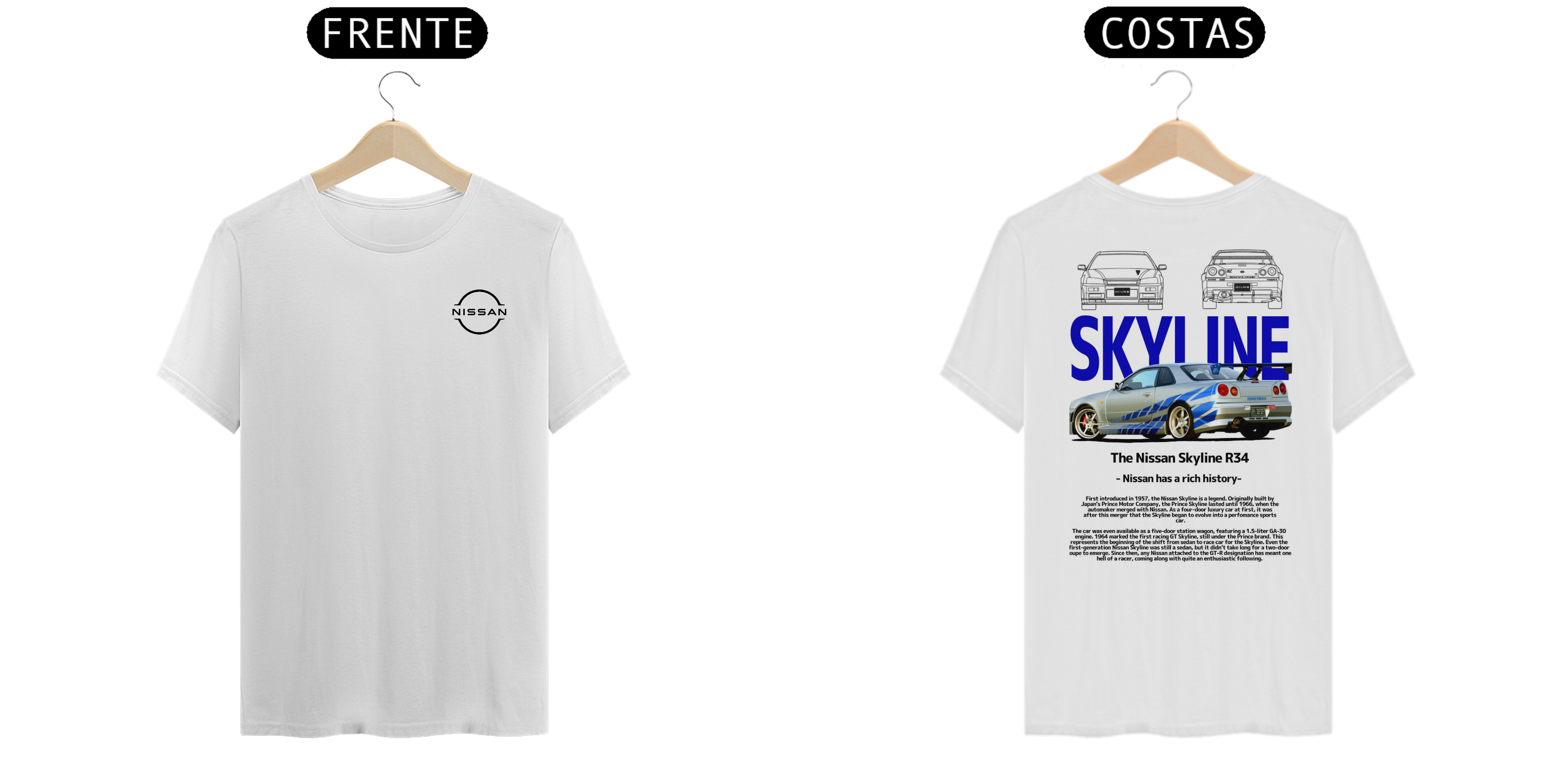 camisa nissan gtr r34