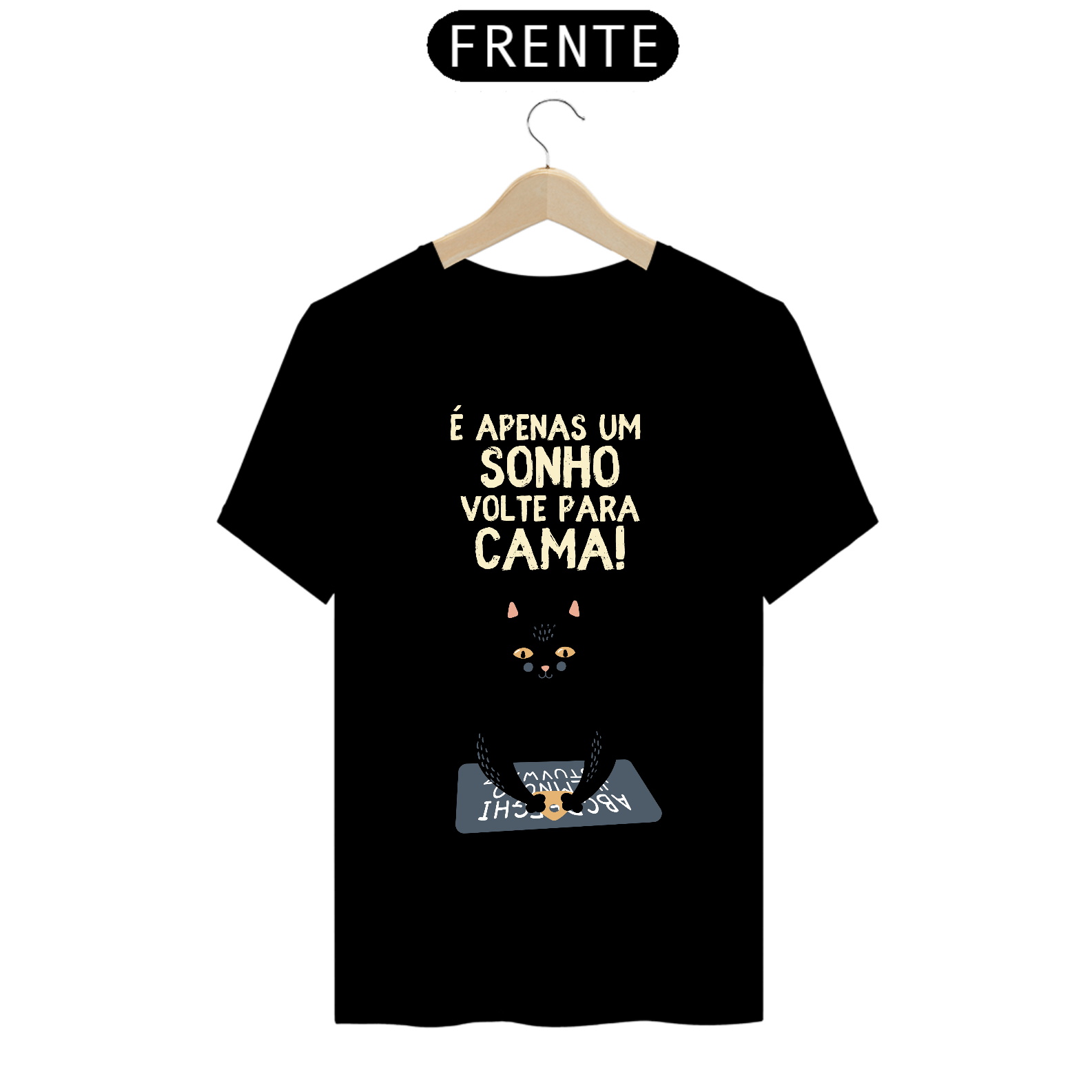 Nome do produto  Camiseta Gato Tabuleiro Ouija