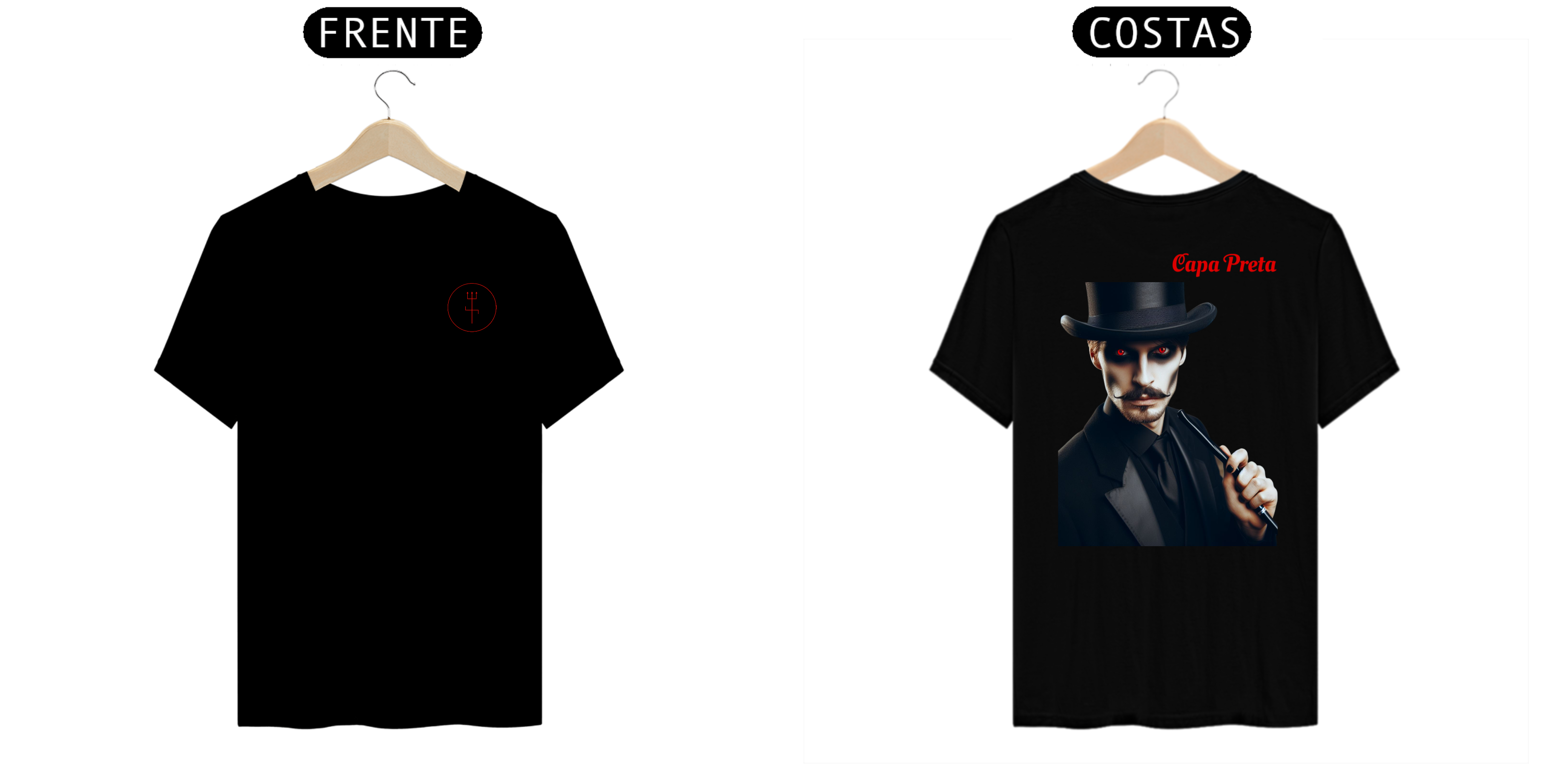 Camiseta Exu Capa Preta