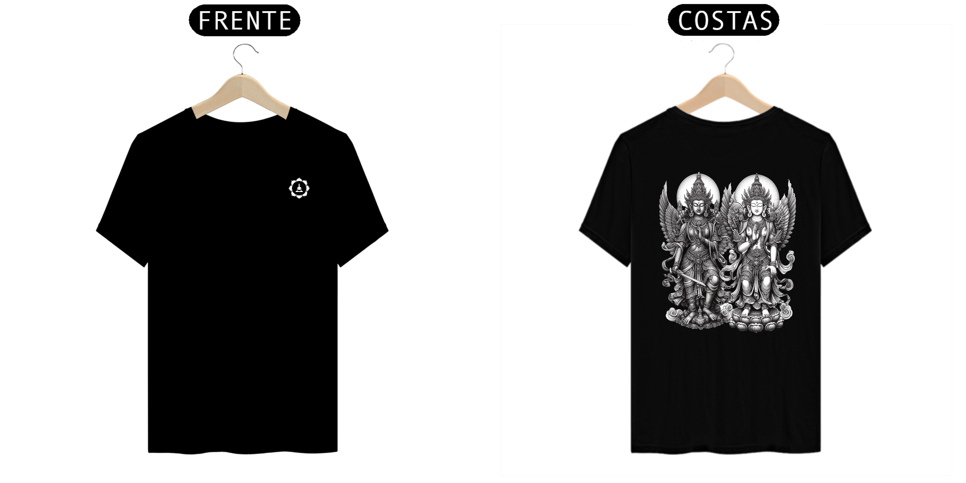 Nome do produto: Camiseta Agyo e Ungyo - Os guardiões de Buda