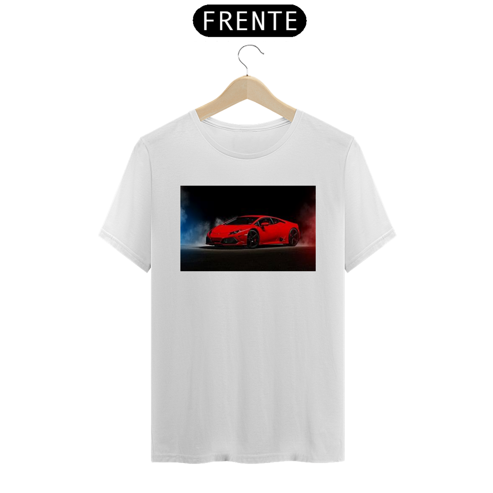 camiseta de carro vermelho