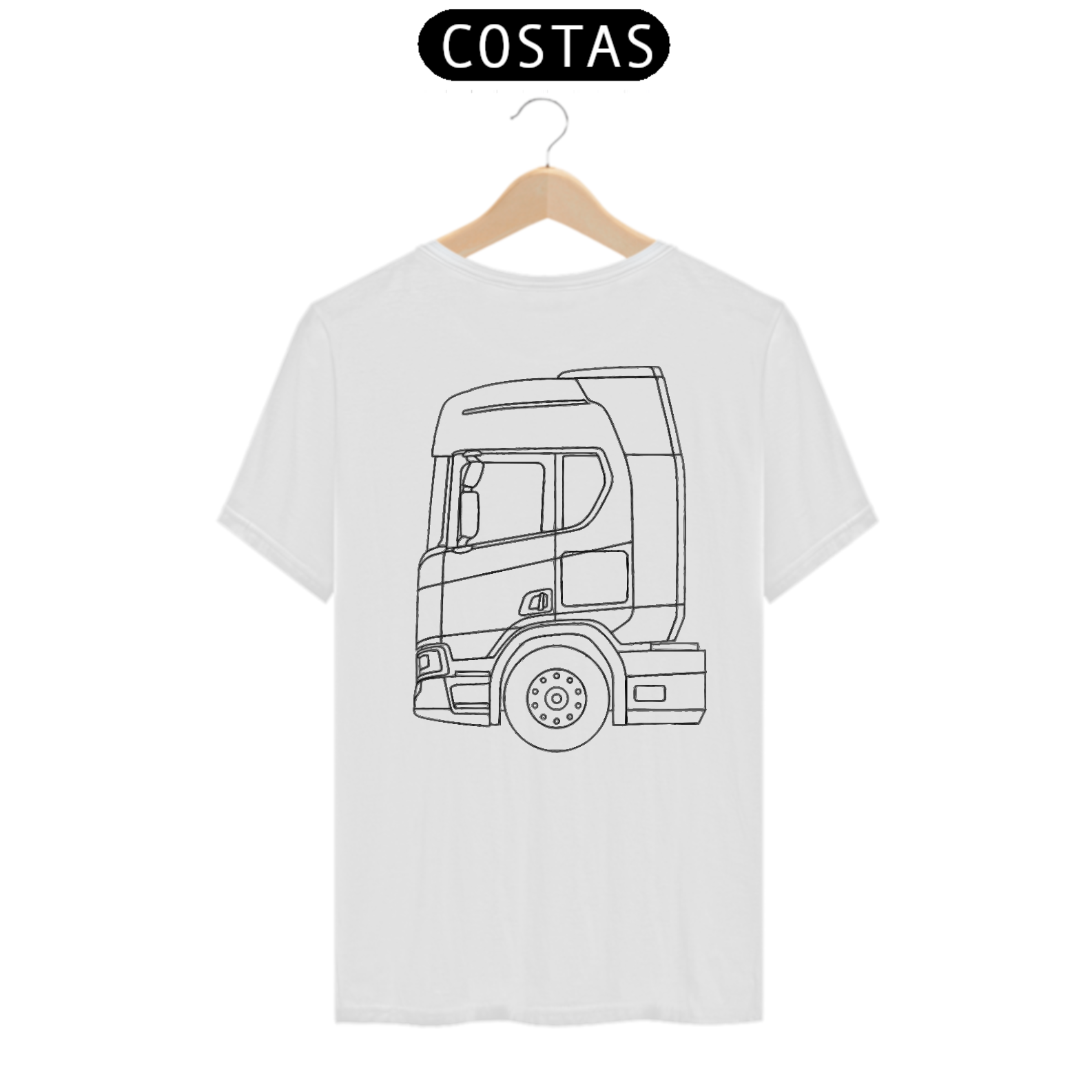 Camiseta Scania R Estampa nas Costas