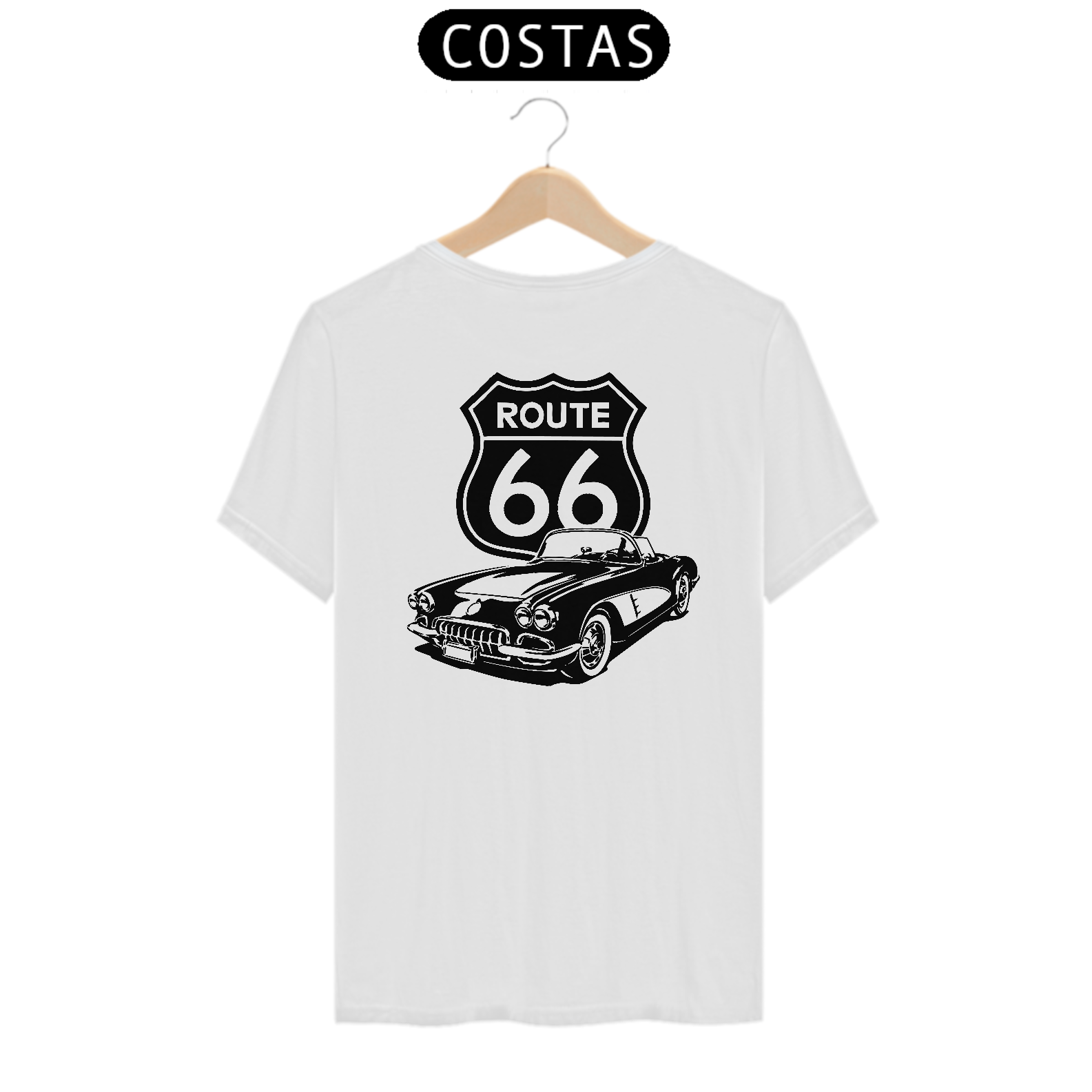 Camiseta Route66 Estampa Traseira