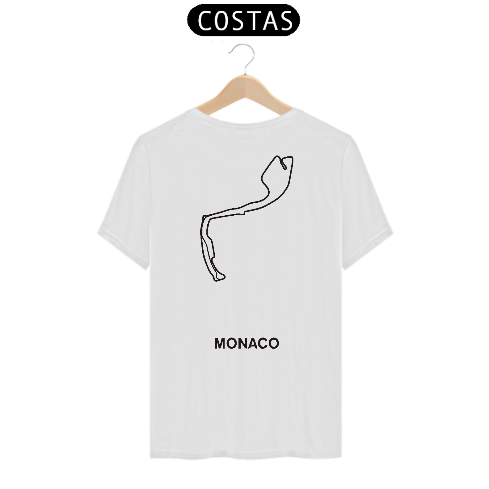 Camiseta Pista Monaco Estampa Traseira