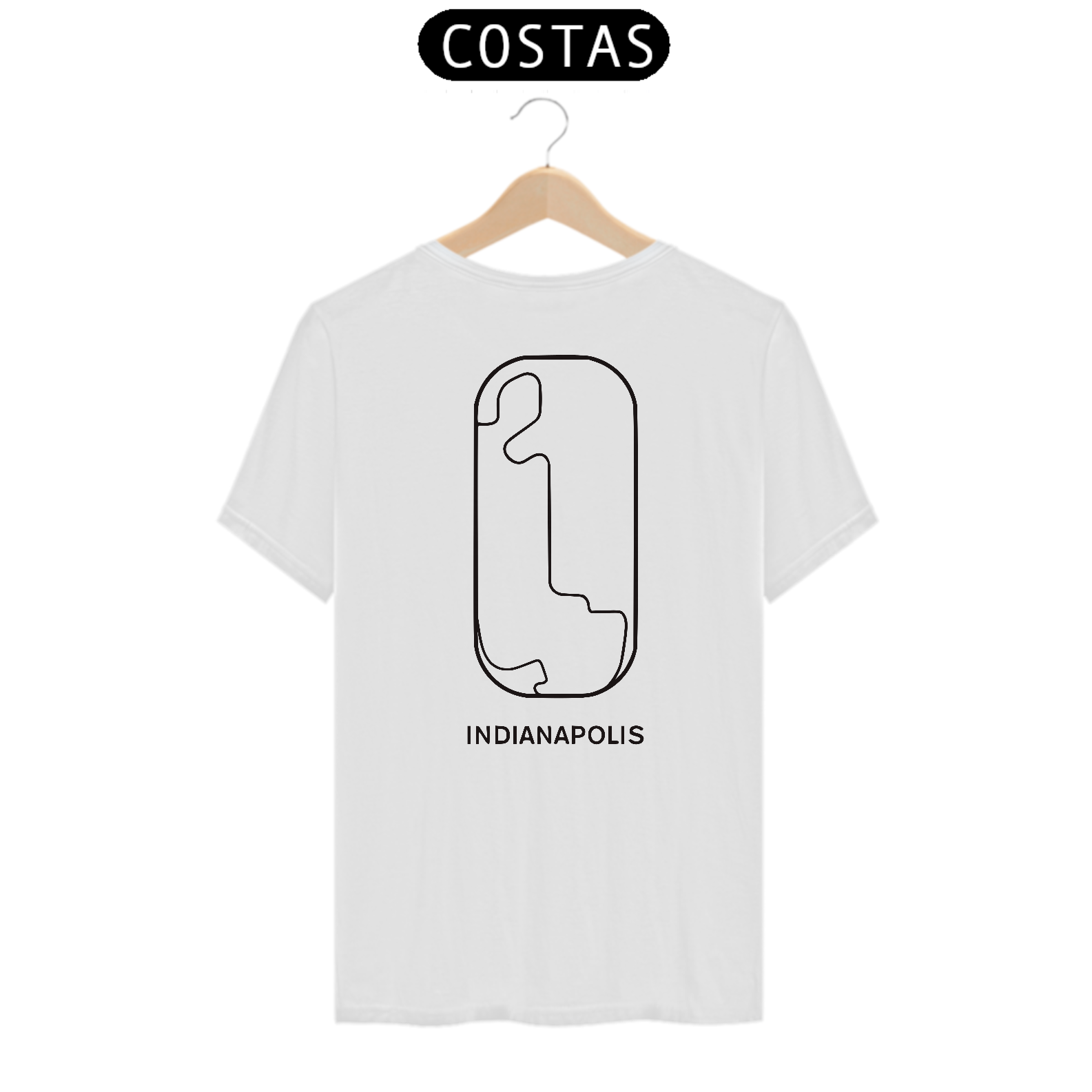 Nome do produto: Camiseta Pista Indianapolis Estampa Traseira