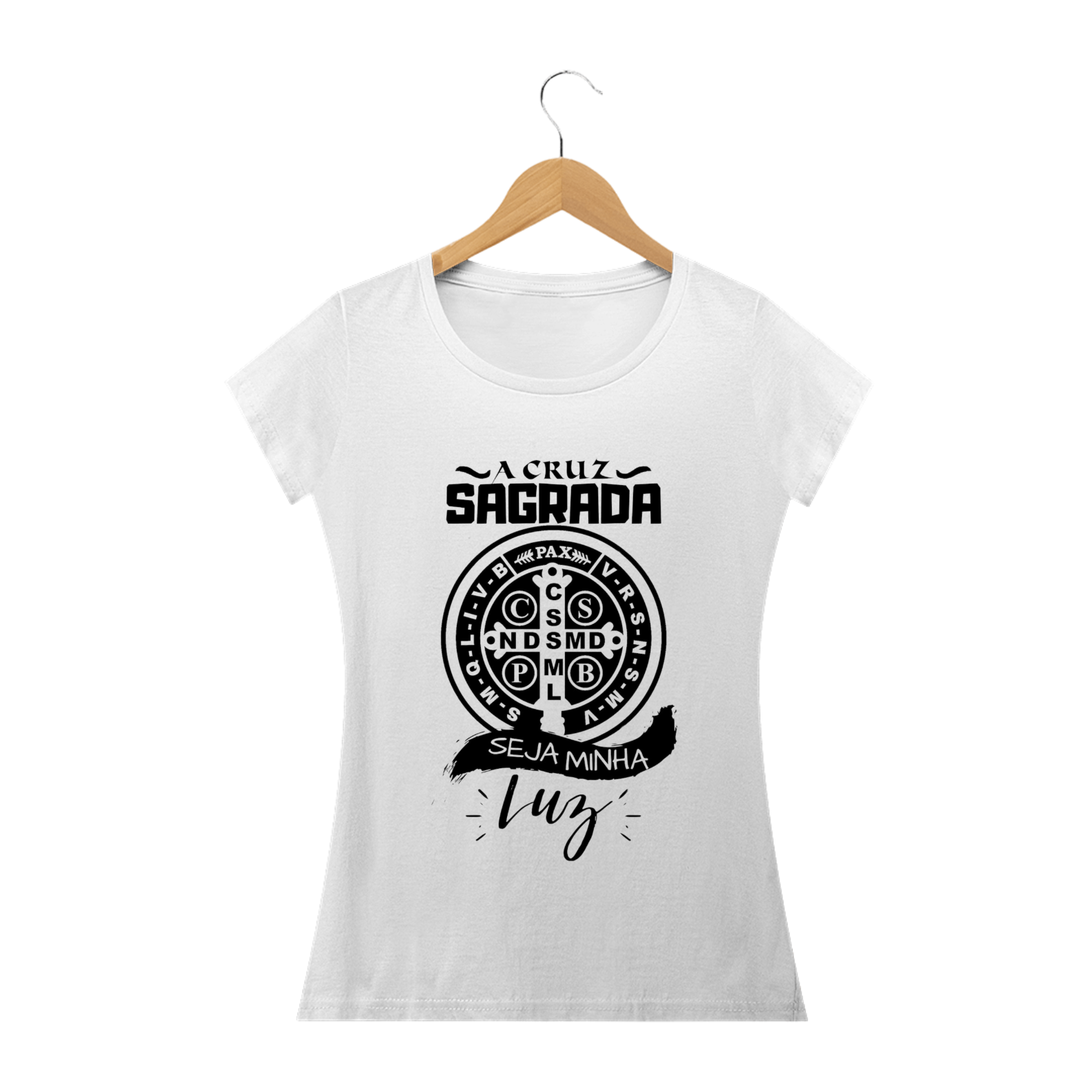 Nome do produto: Baby Long - A cruz sagrada seja minha luz