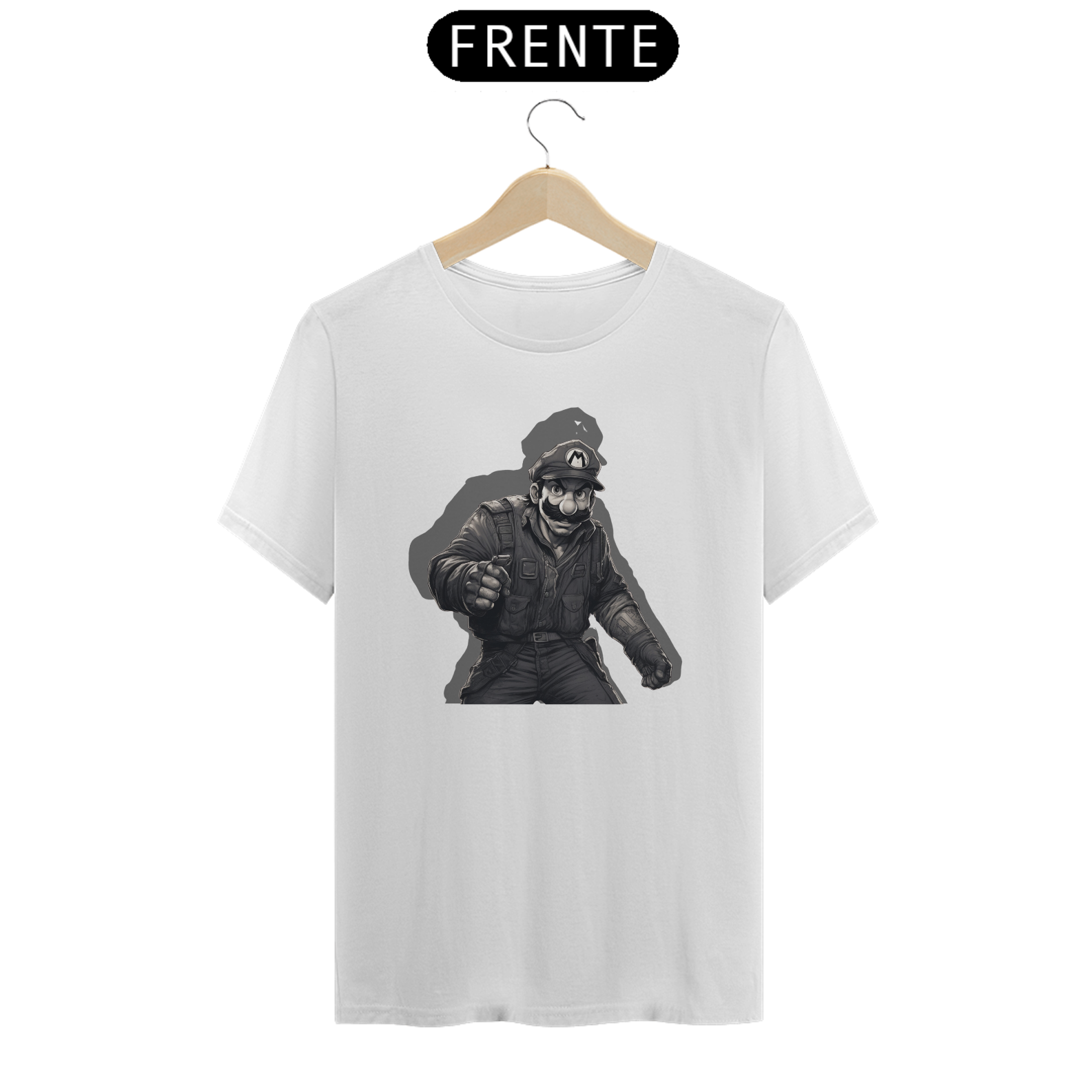 Camiseta - Mario Black and White 2