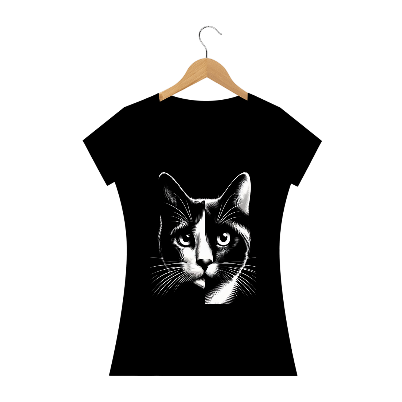 CAMISETA ESTAMPA DE GATO 