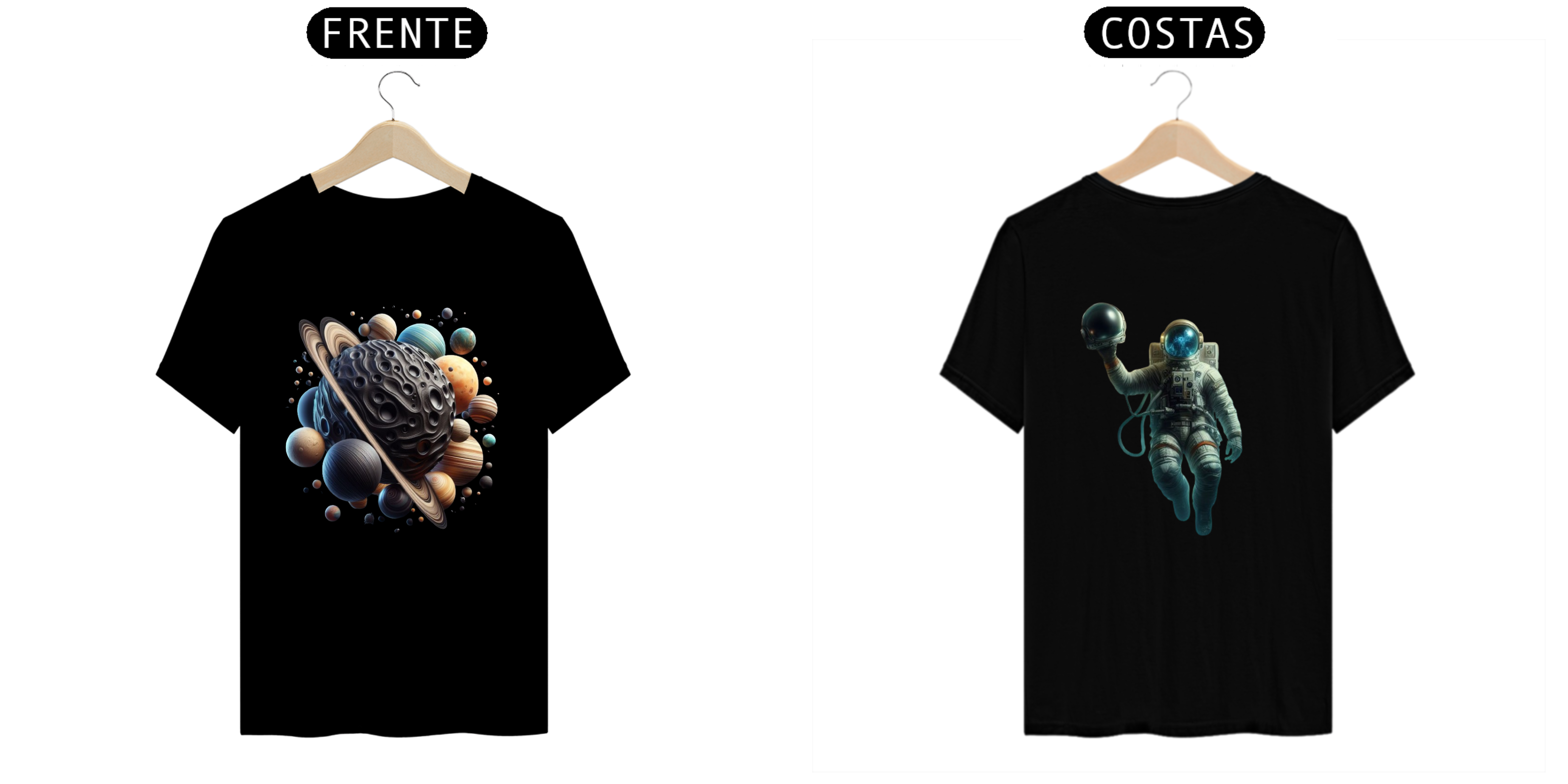 CAMISETA SUPER ESPAÇO E ASTRONAUTA 