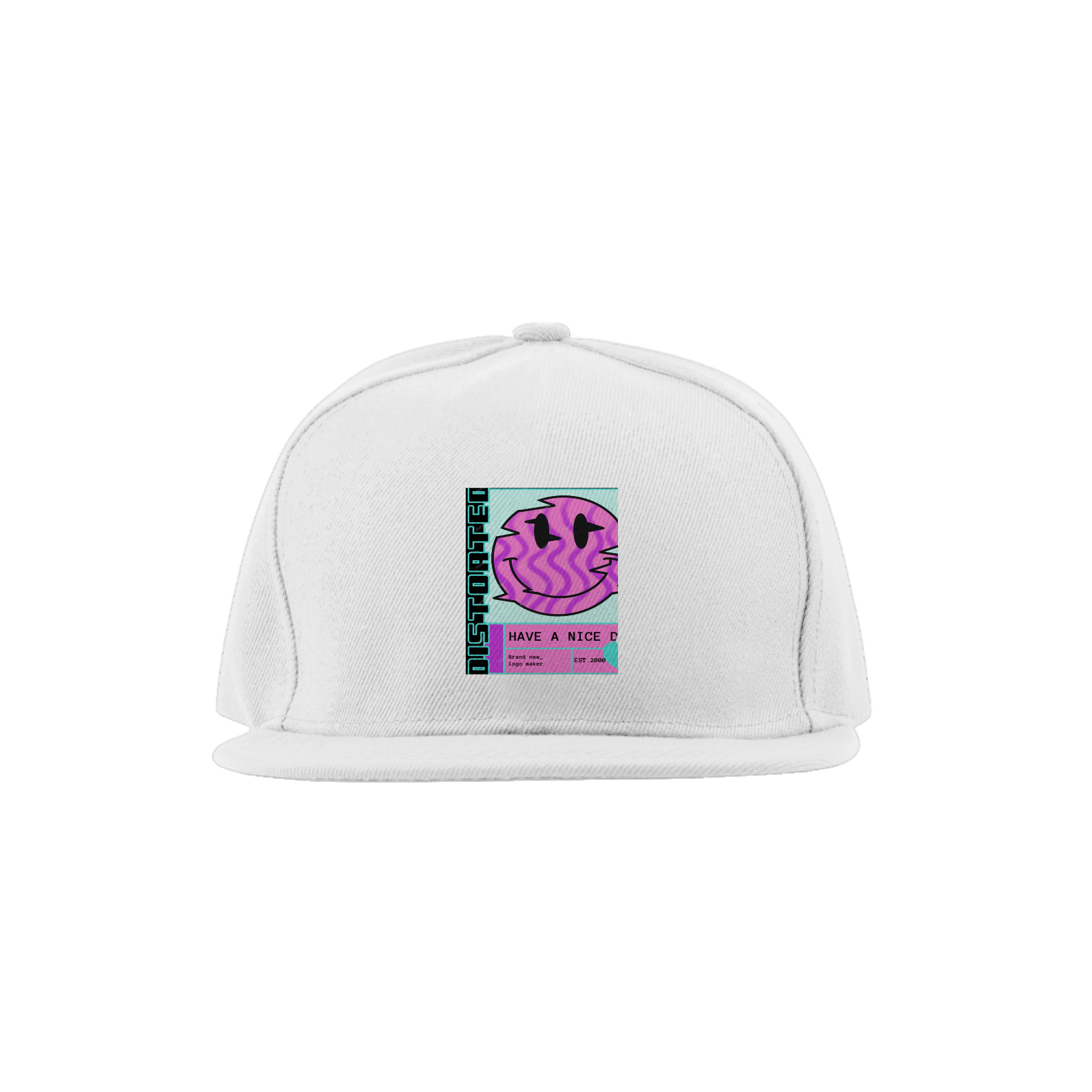 Nome do produto: EMOJI-bone preto ABA RETA