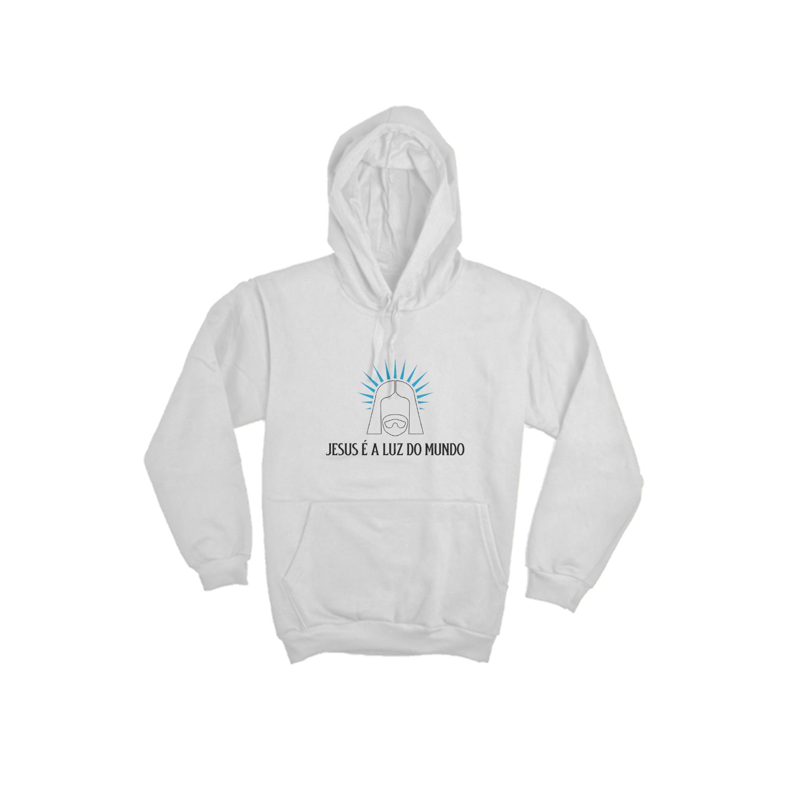 Moleton Canguru Jesus é a luz do mundo