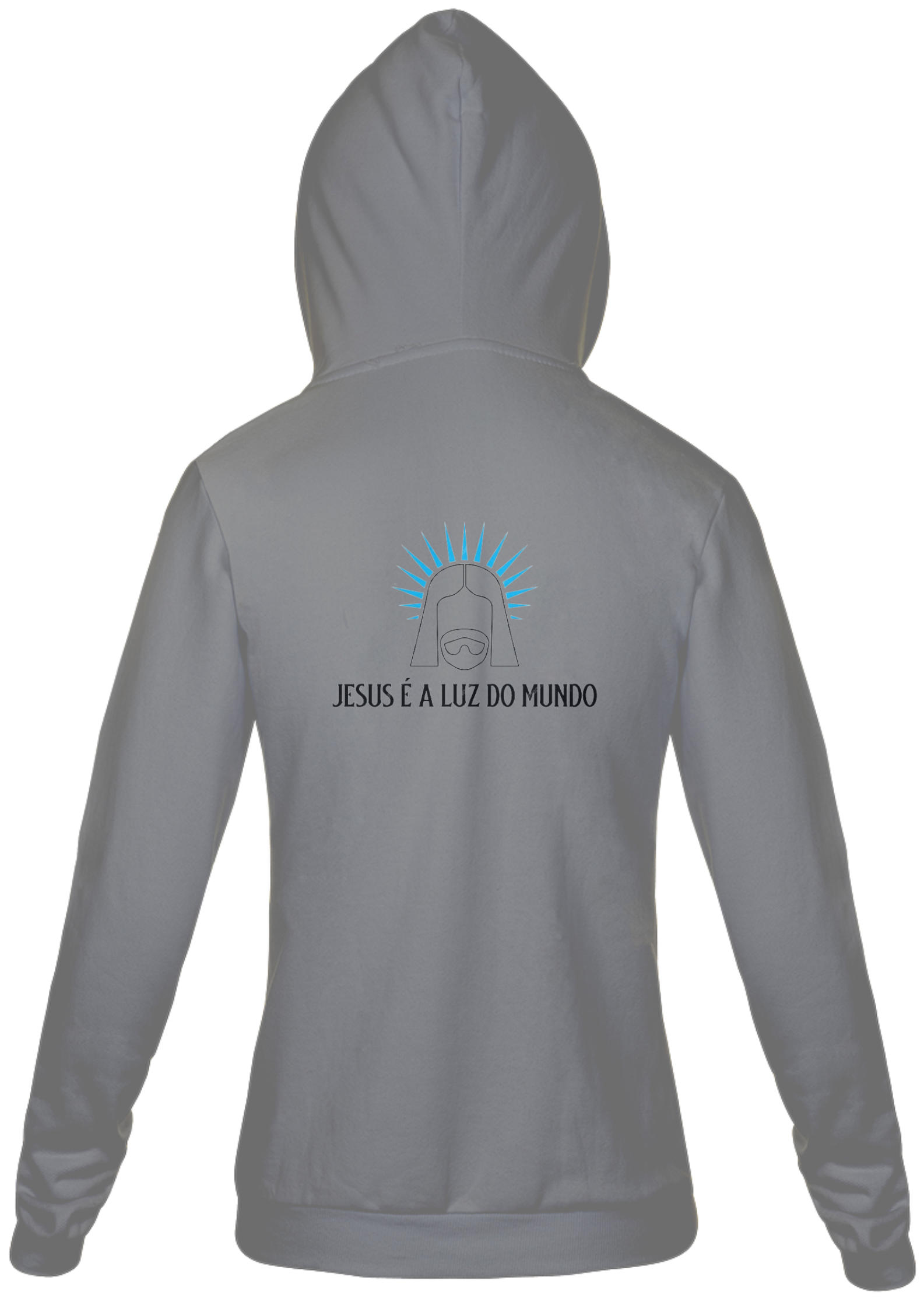 Moleton com Ziper Jesus é a luz do mundo