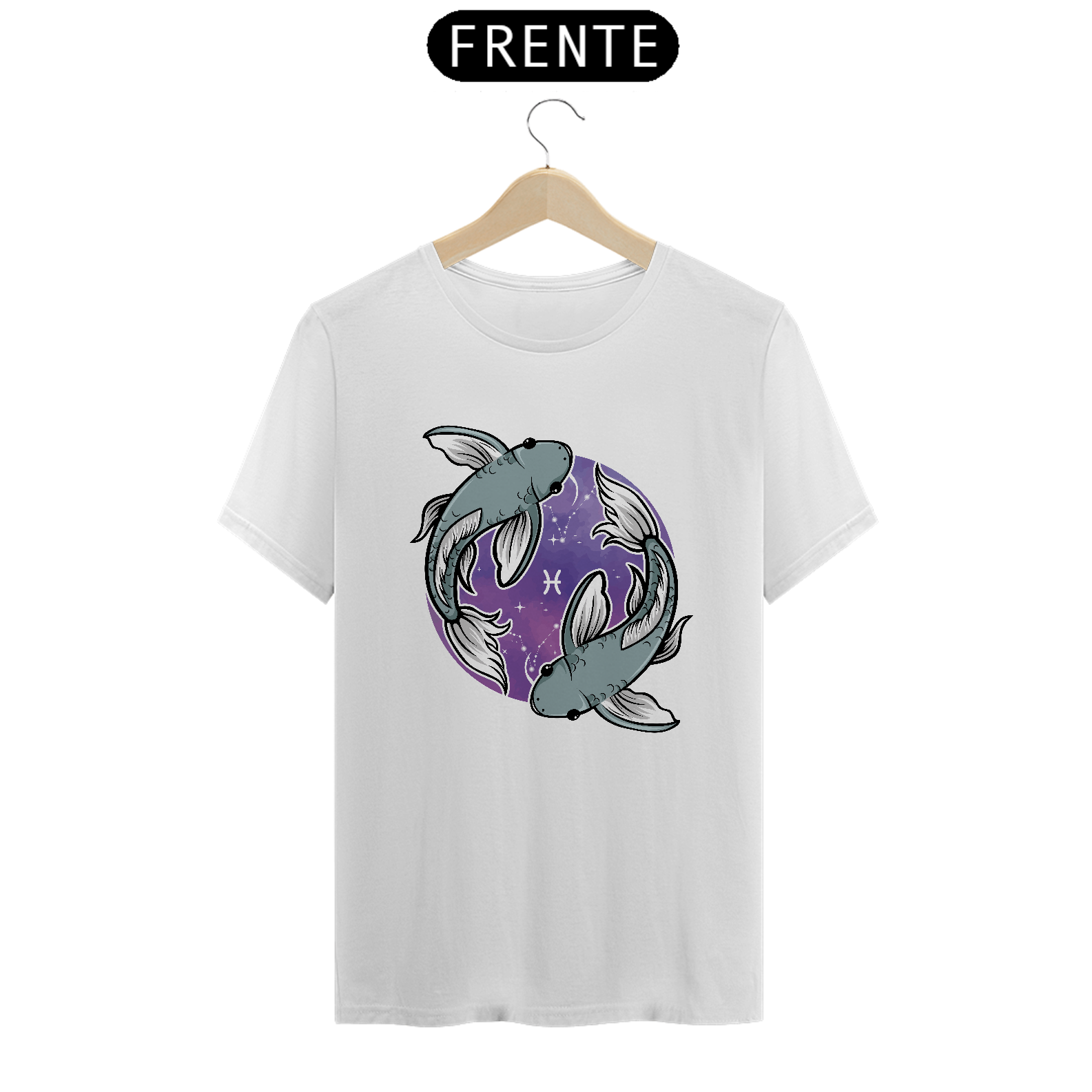 Camiseta Signo de Peixes Astrologia Zodíaco Pisciano Horoscopo Unissex