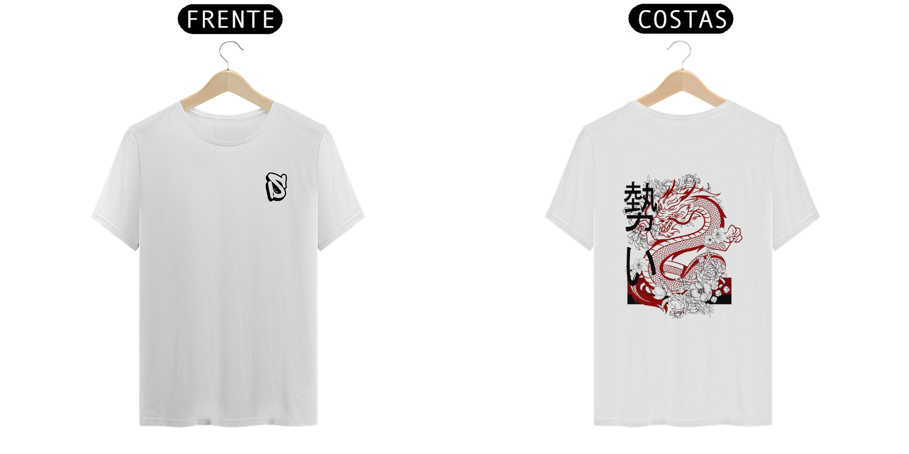 Nome do produto: CAMISA DRAGÃO VERMELHO CHINÊS
