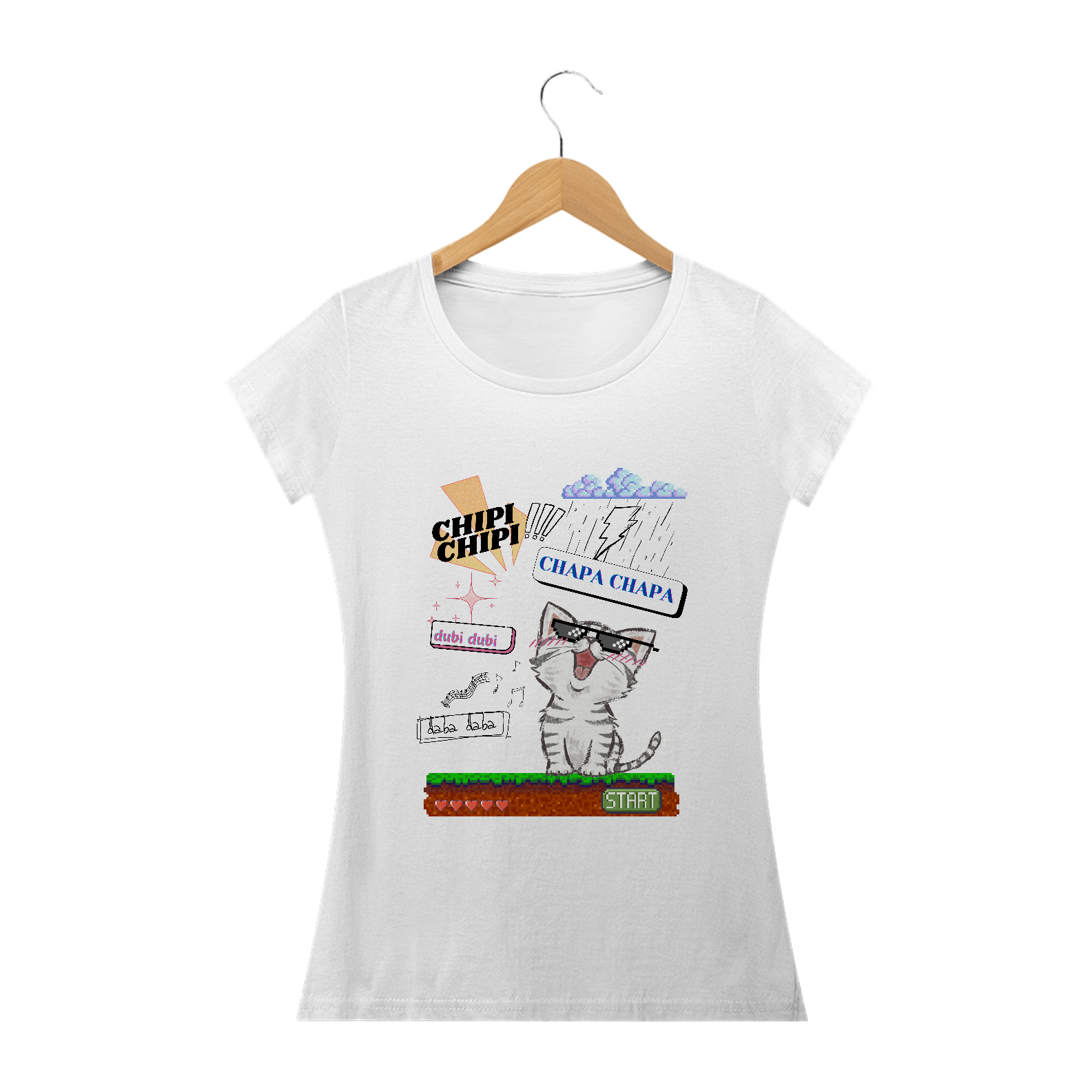 camiseta chipi chipi, chapa chapa feminina