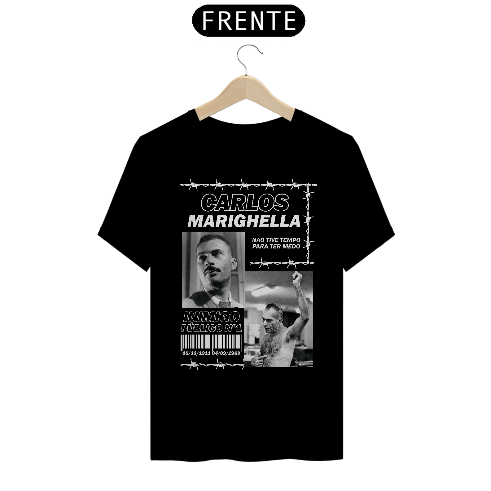 Camiseta - Marighella Inimigo n°1