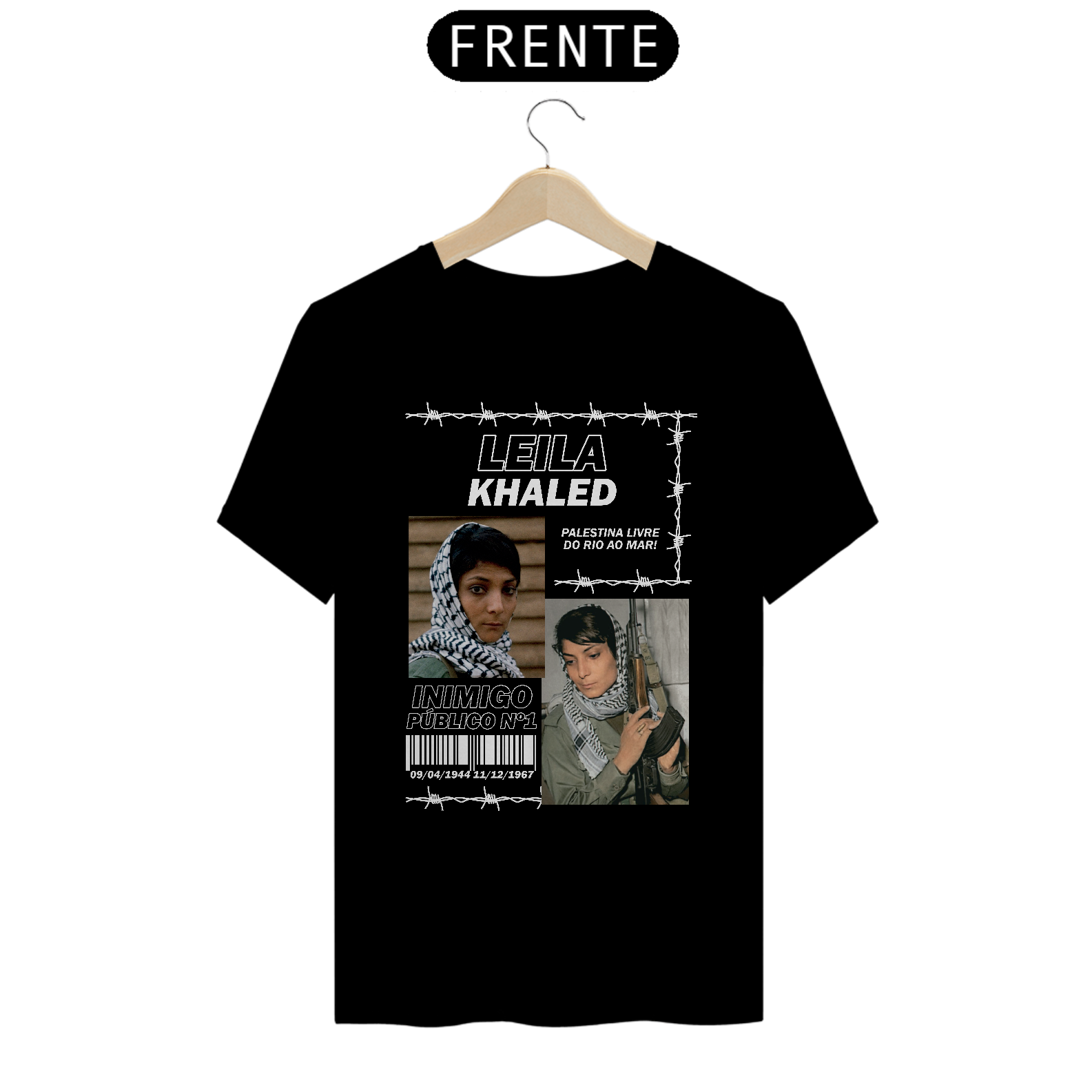 Camiseta - Leila Khaled - Inimigo n°1