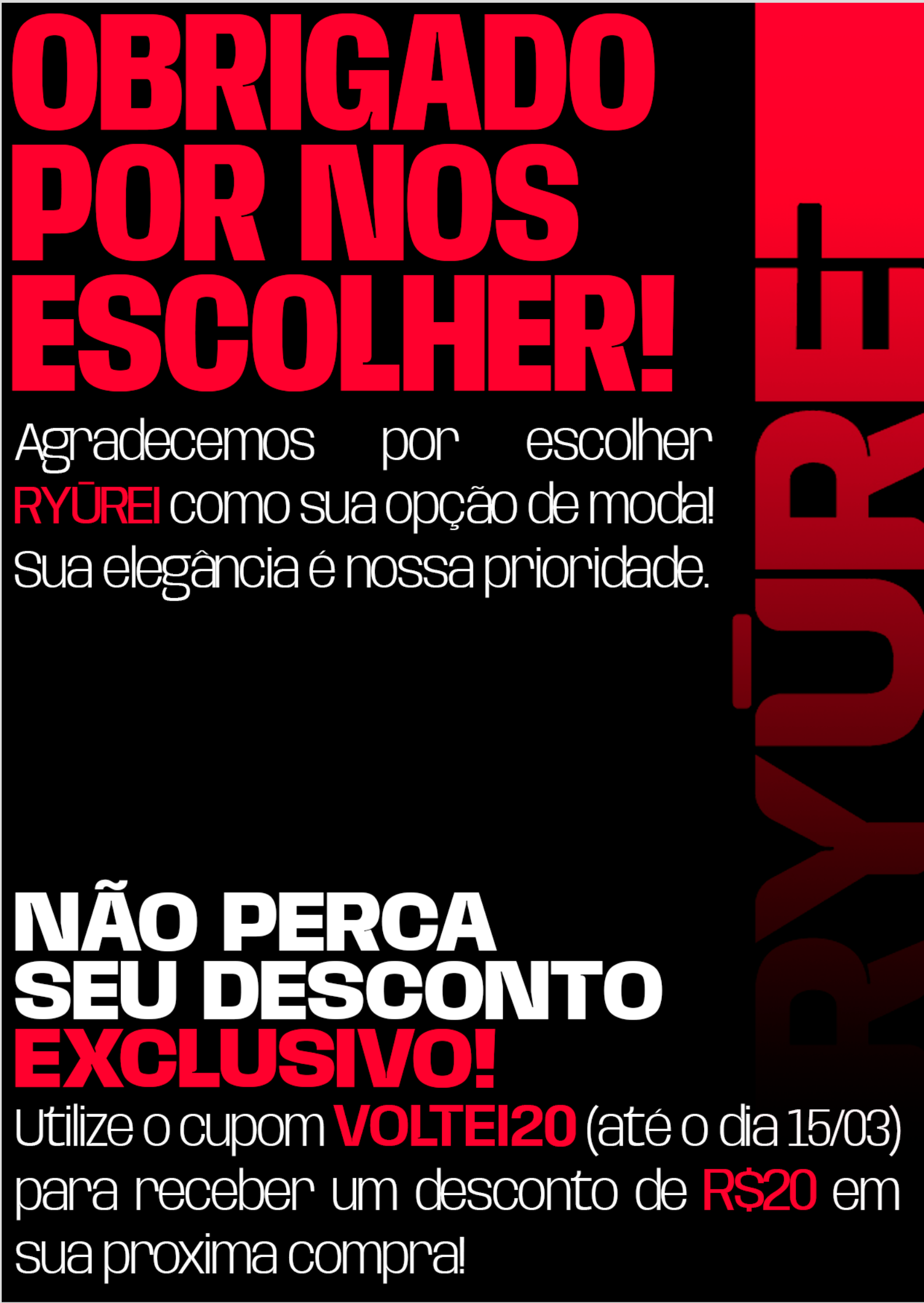 Nome do produto: Voltei20