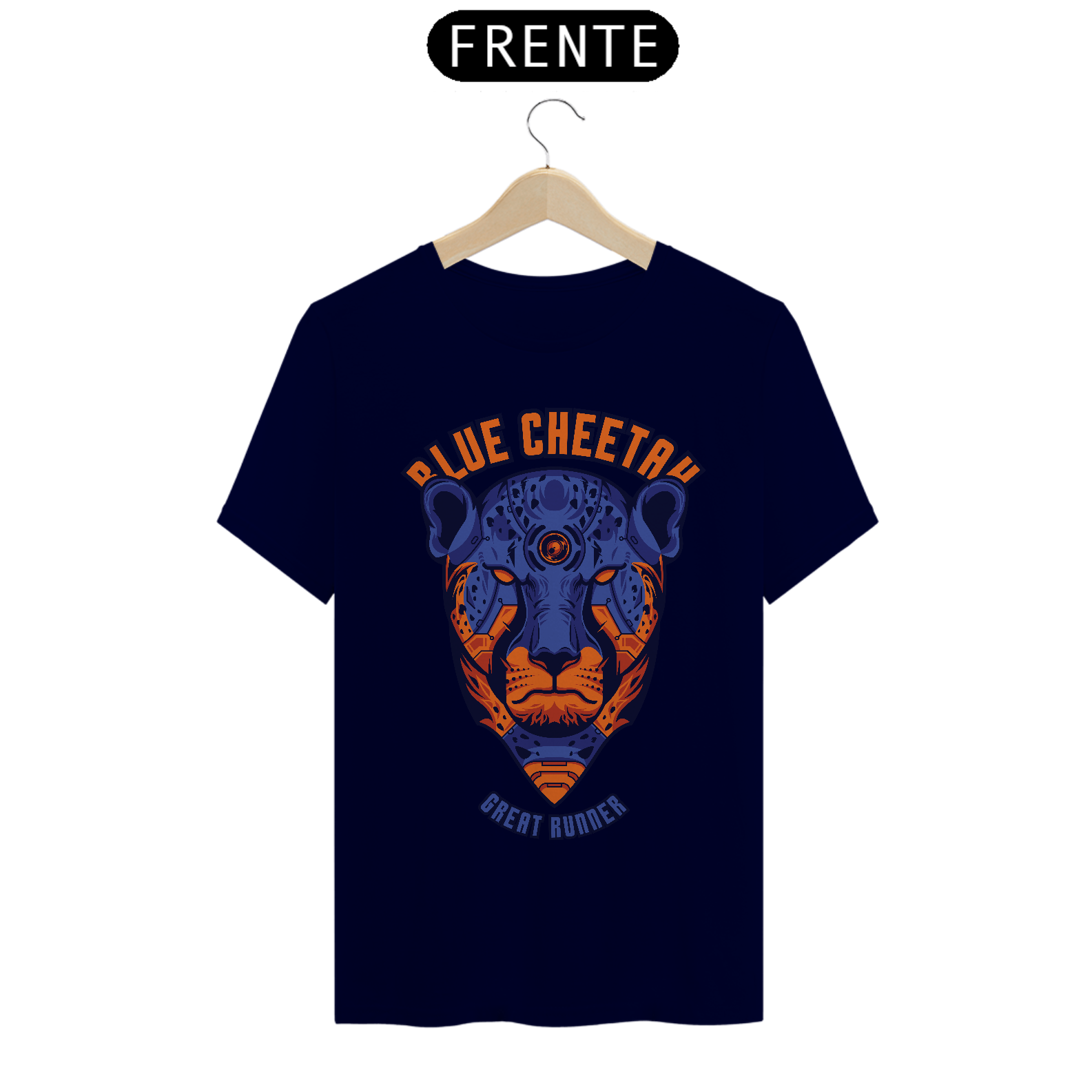 Camiseta T-shirt Blue Cheetah