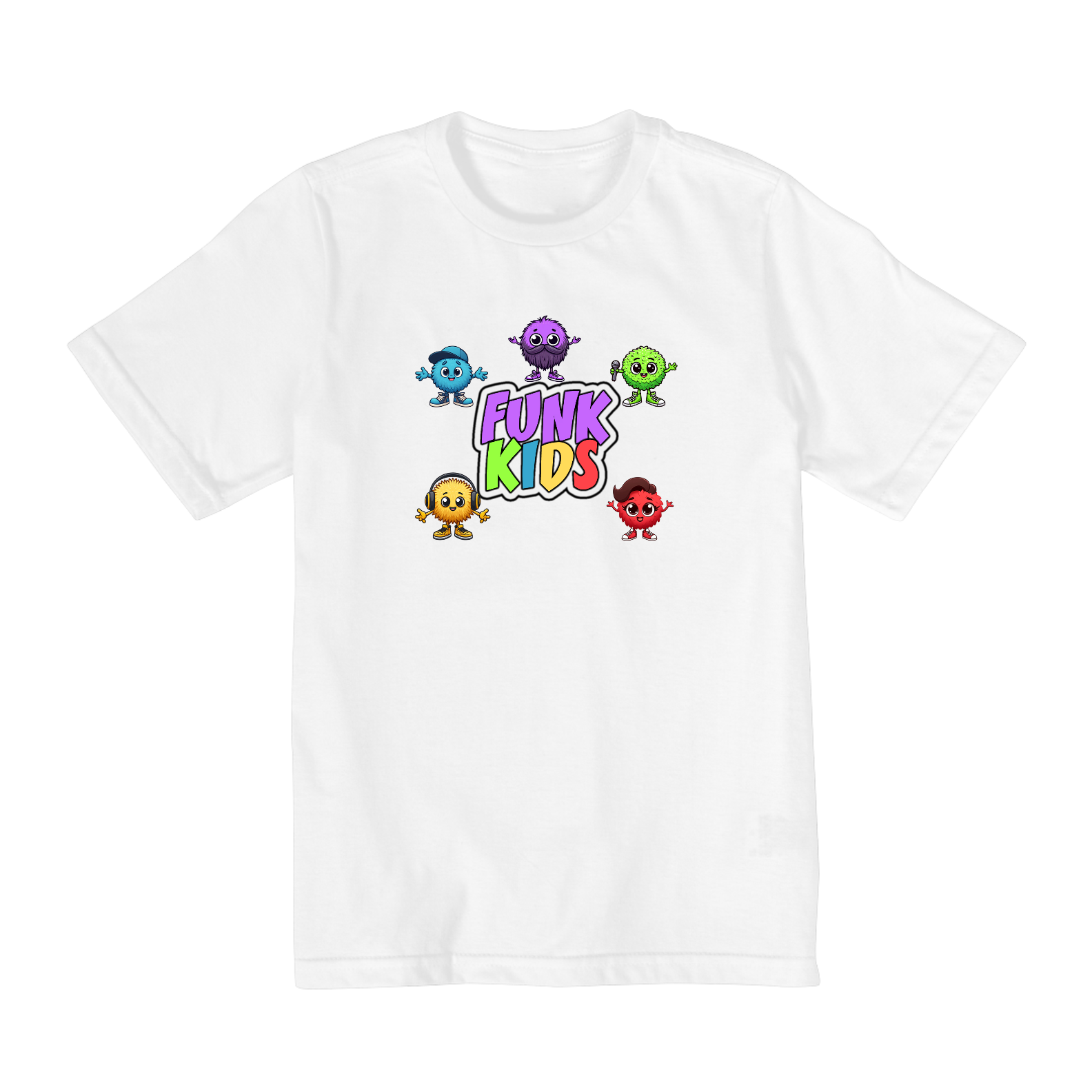 T-Shirt Quality Infantil (10 A 14 ANOS) FUNK KIDS - Turma completa