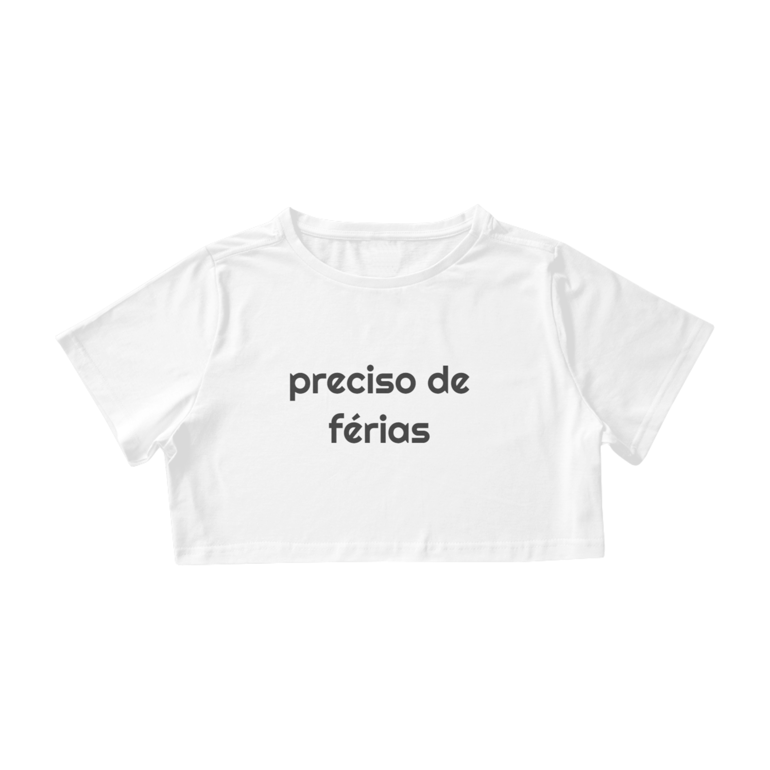 cropped preciso de férias