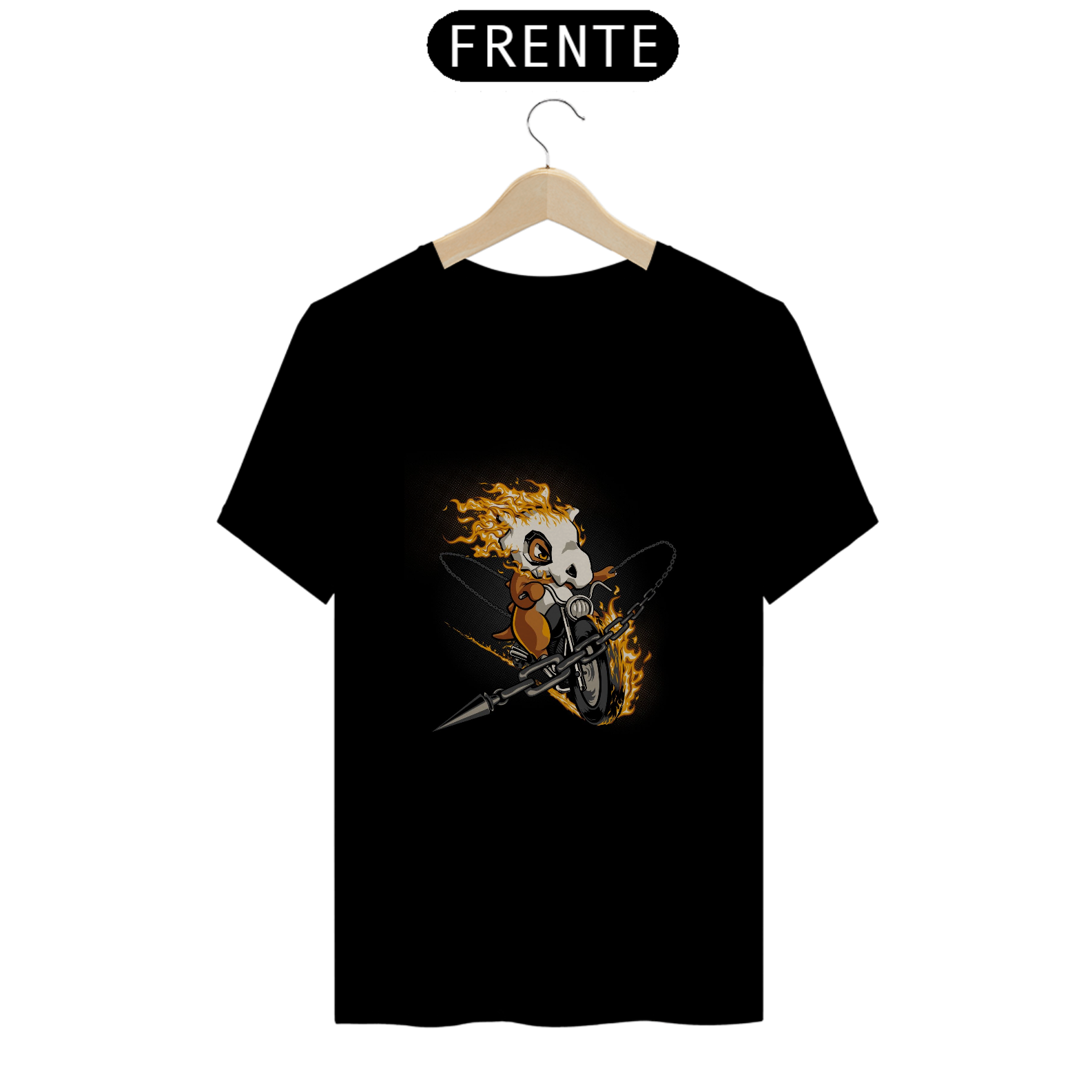 Camiseta Pokémon - Cubone Motoqueiro Fantasma