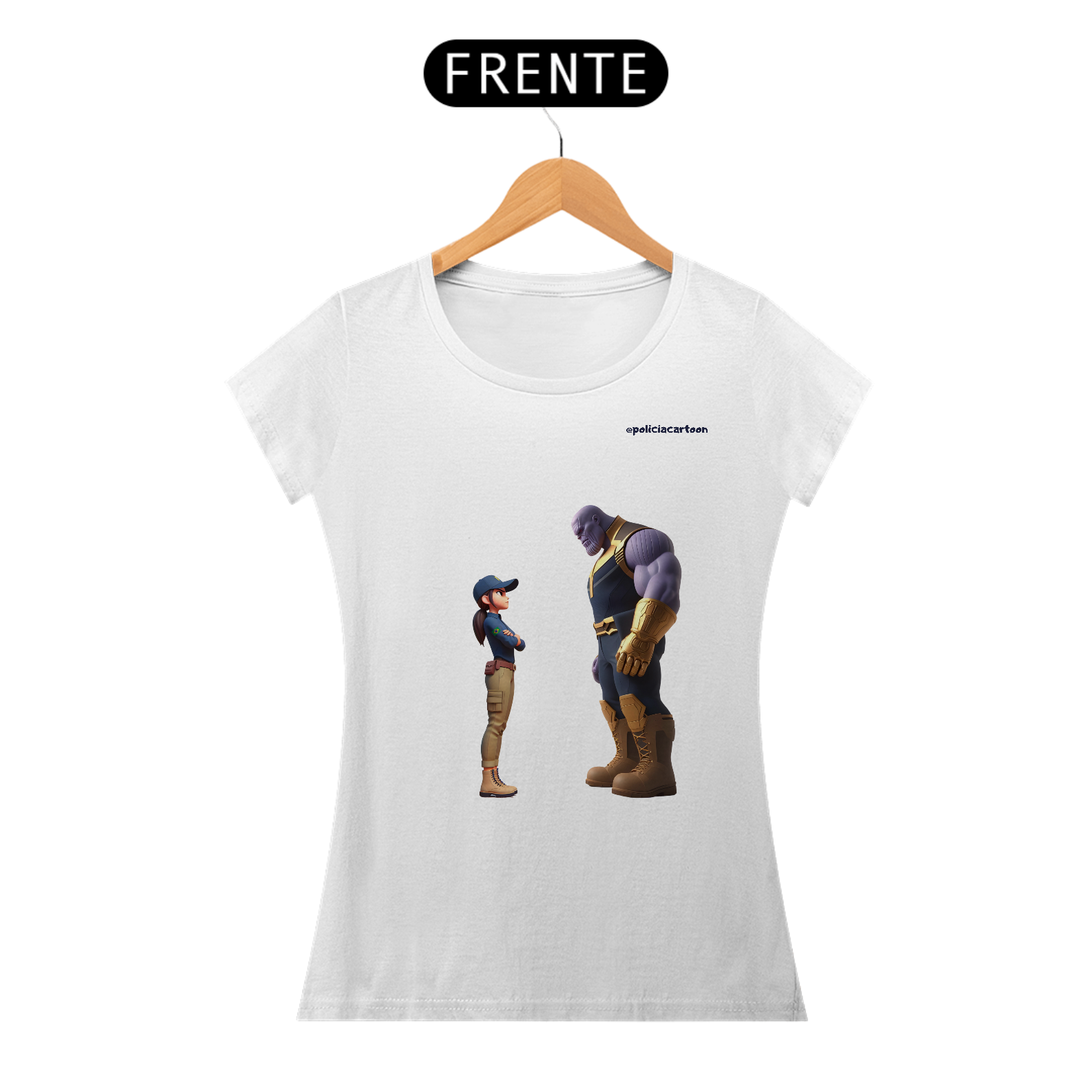 CAMISA FEMININA ADULTO - THANOS - CORES CLARAS