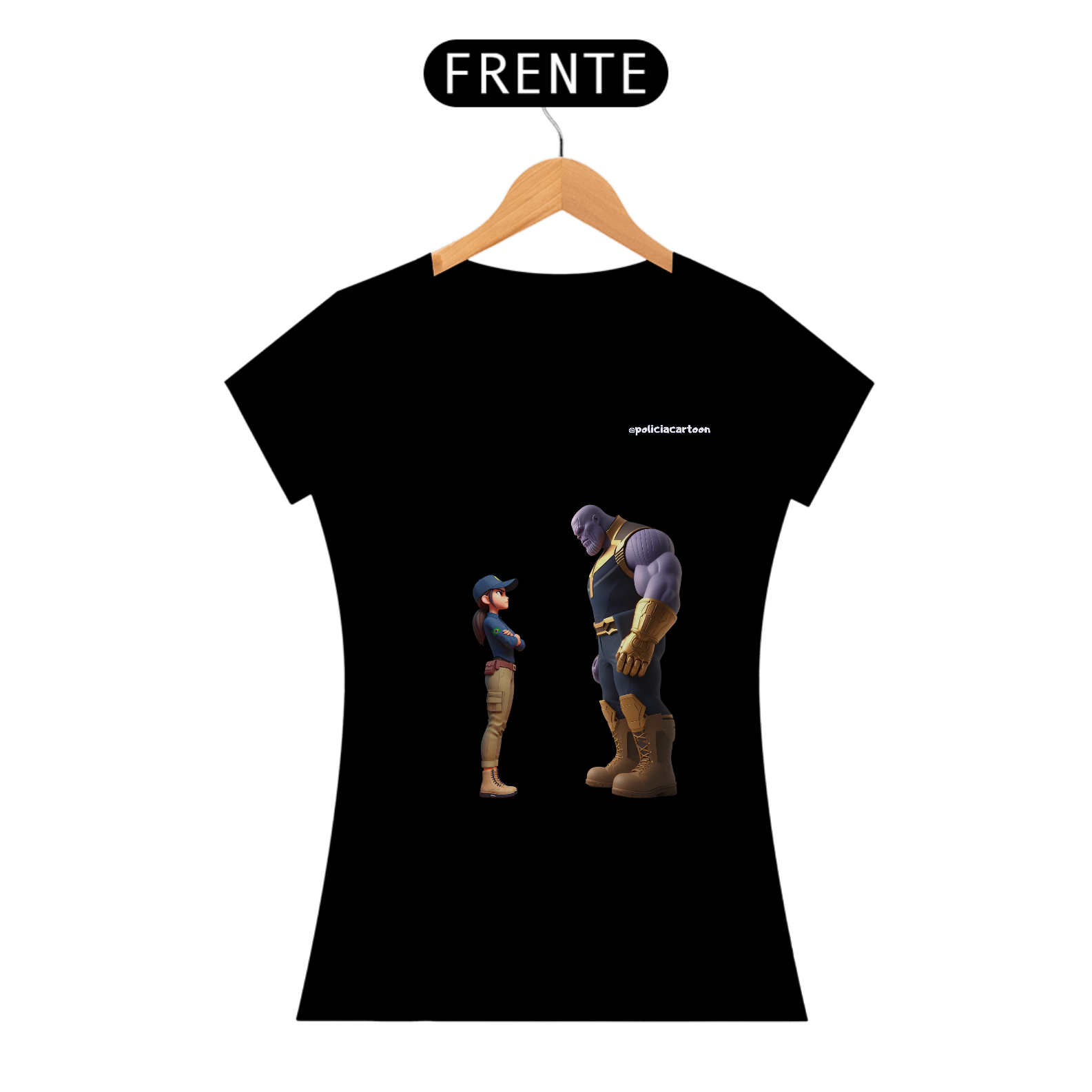 CAMISA FEMININA ADULTA - THANOS - CORES ESCURAS