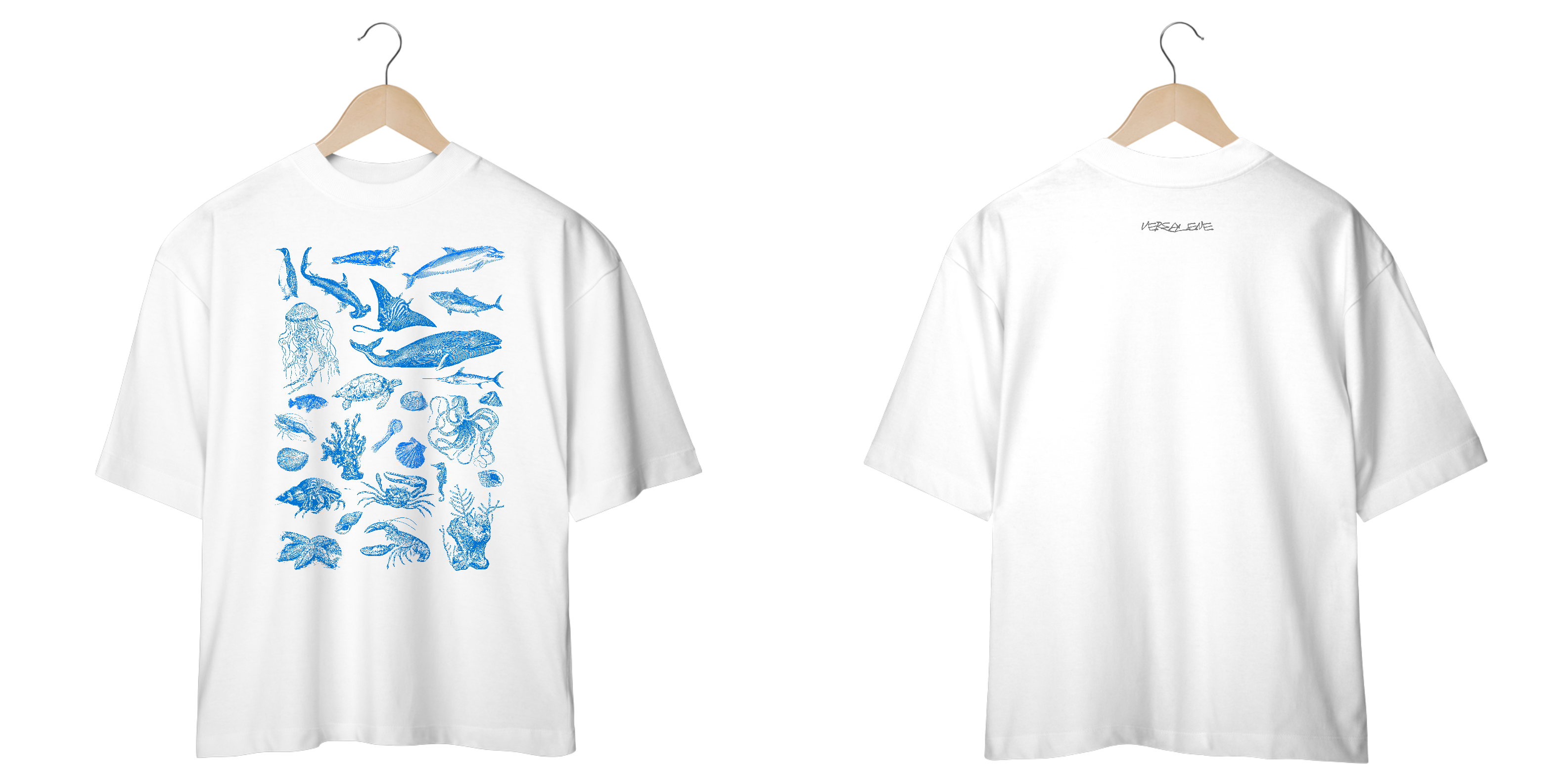 Camiseta Oversized Fundo do Mar 