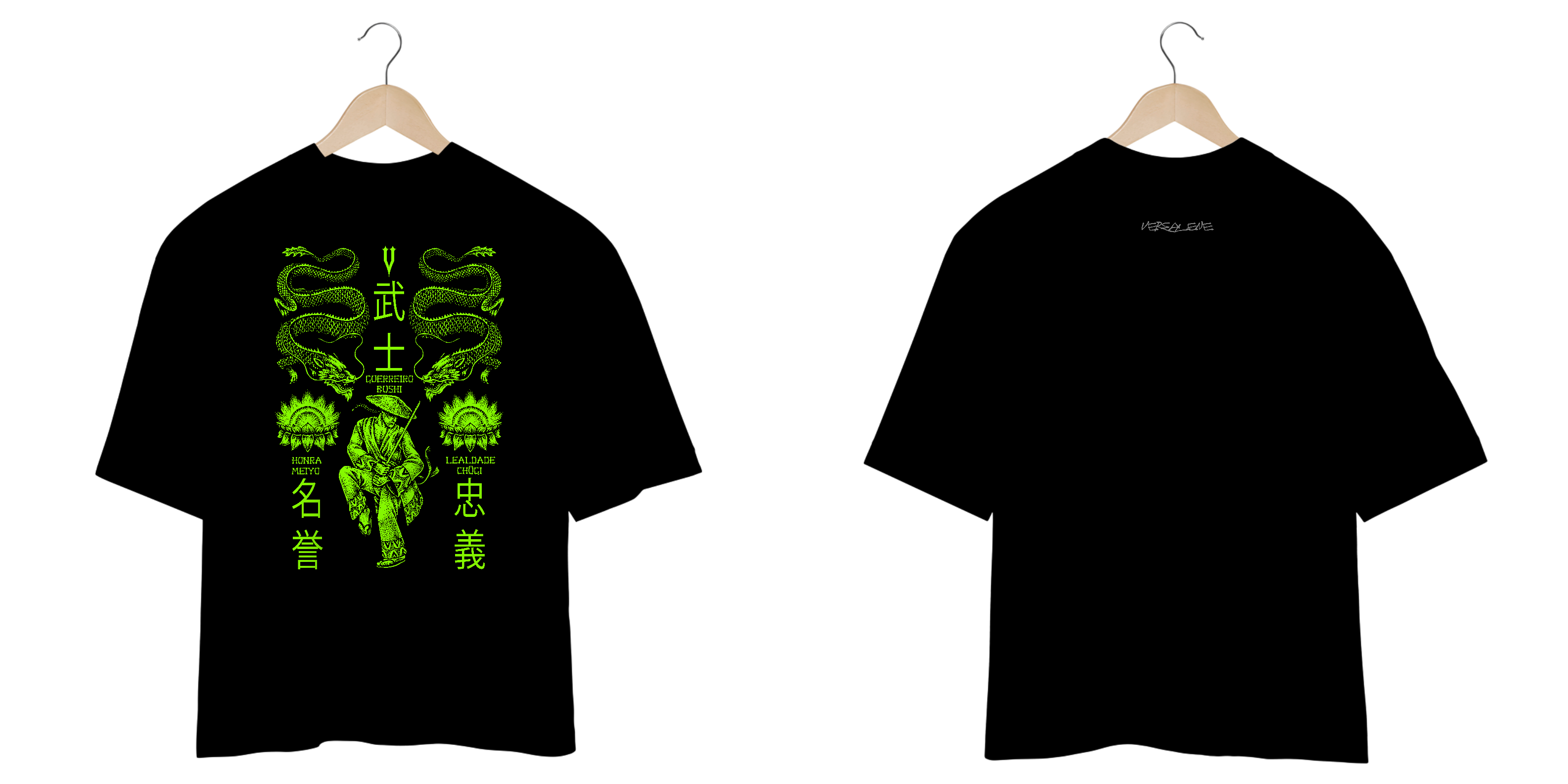 Camiseta Oversized Samurai Verde