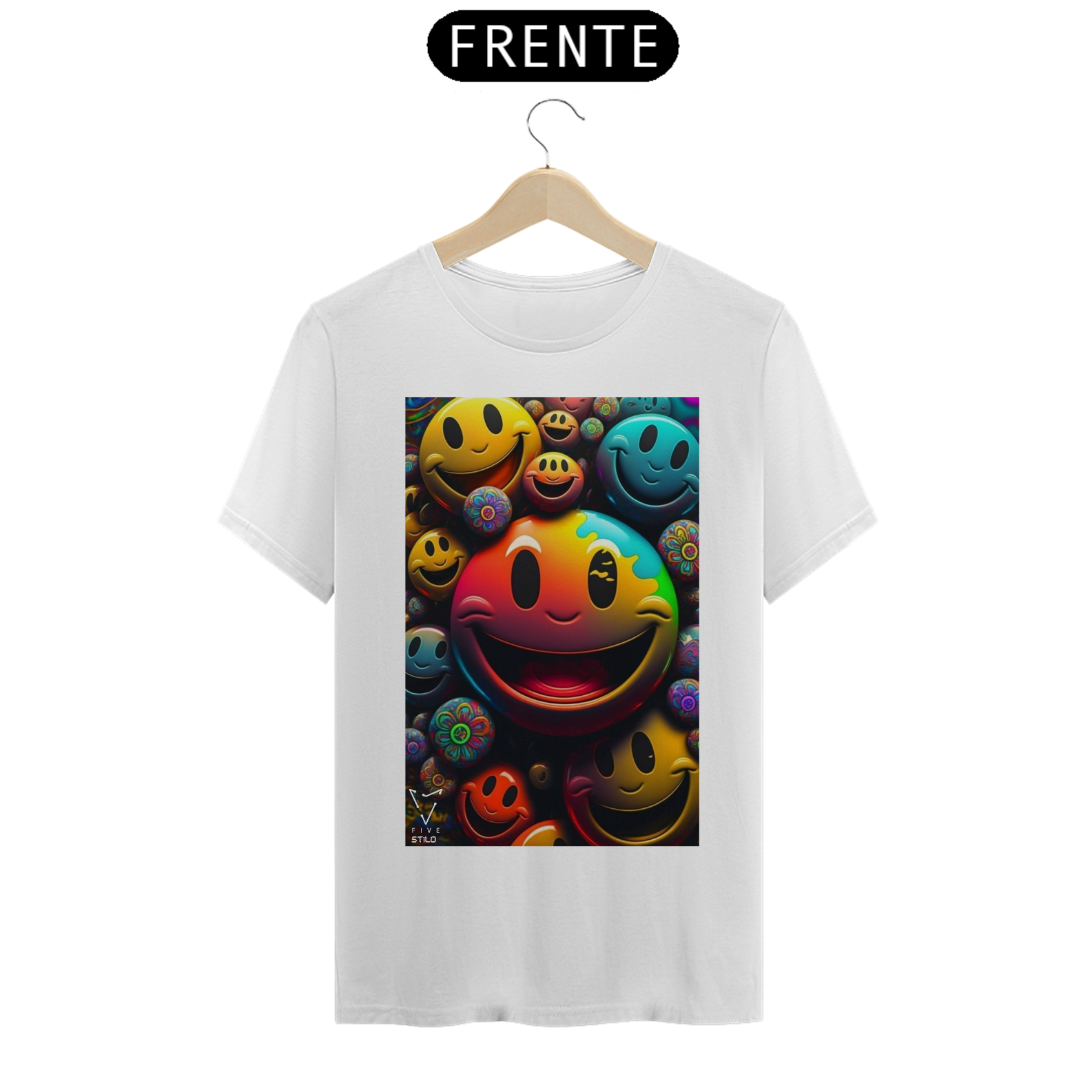 CAMISA ESTAMPA GRAFITE 3D FIVE STILO