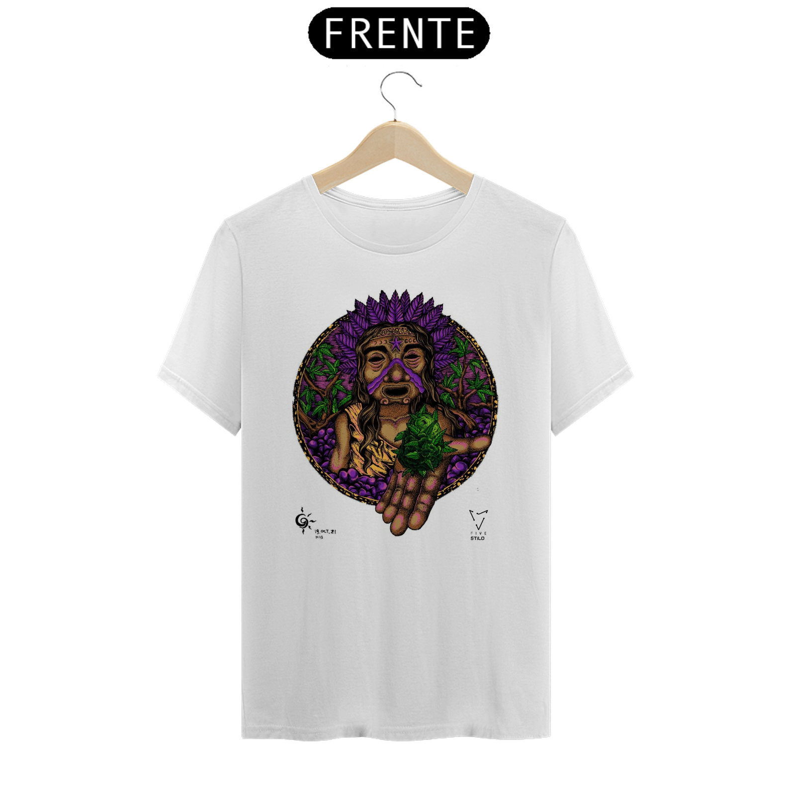 CAMISA ESTAMPA WEED FIVE STILO