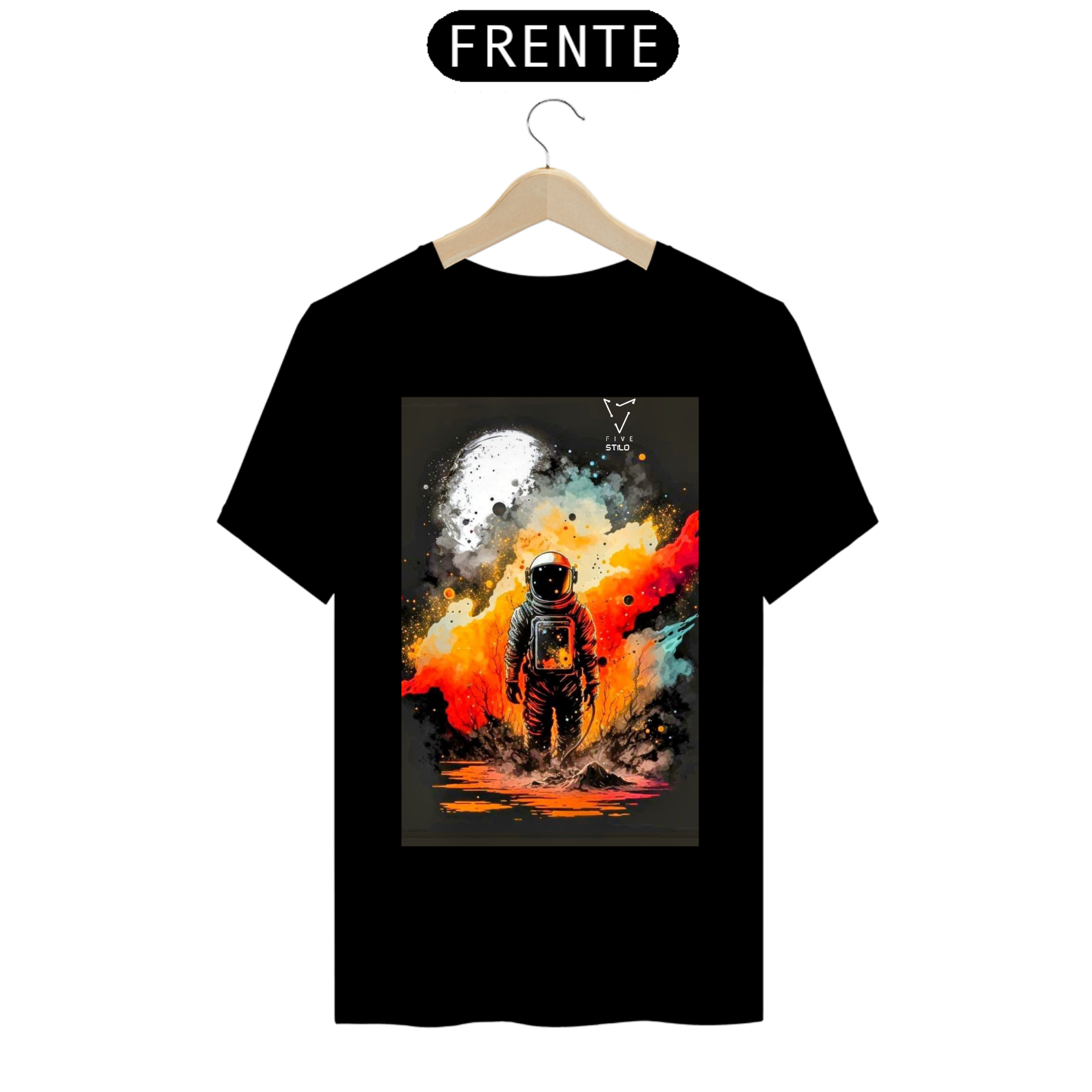 CAMISA ESTAMPA ASTRONAUTA FIVE STĪLO PRIME 