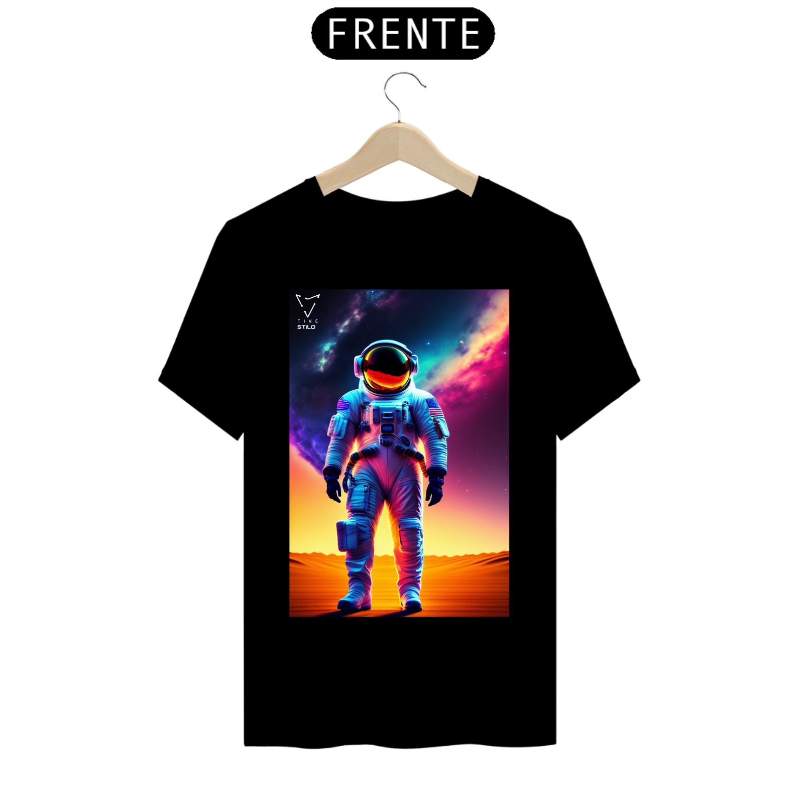 CAMISA ESTAMPA ASTRONAUTA FIVE STĪLO PRIME 