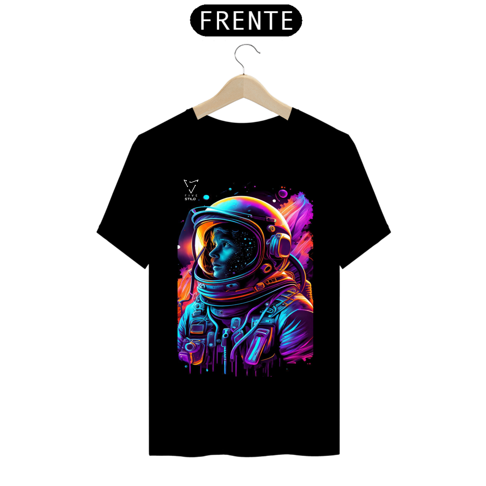 CAMISA ESTAMPA ASTRONAUTA FIVE STĪLO PRIME 